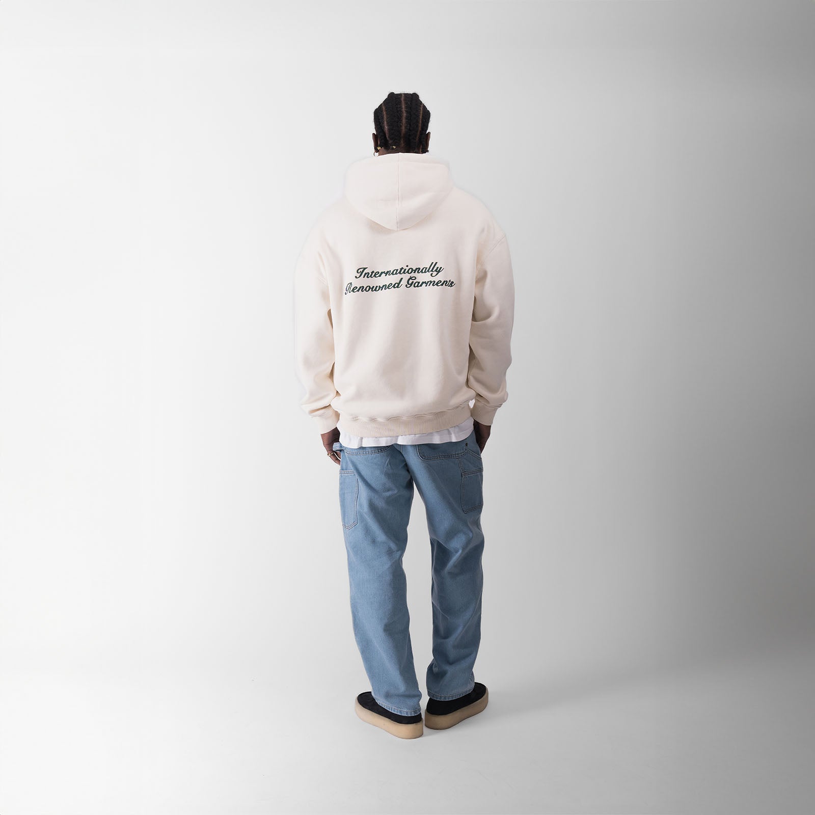 SOURCE ZIP HOODY - ANTIQUE WHITE