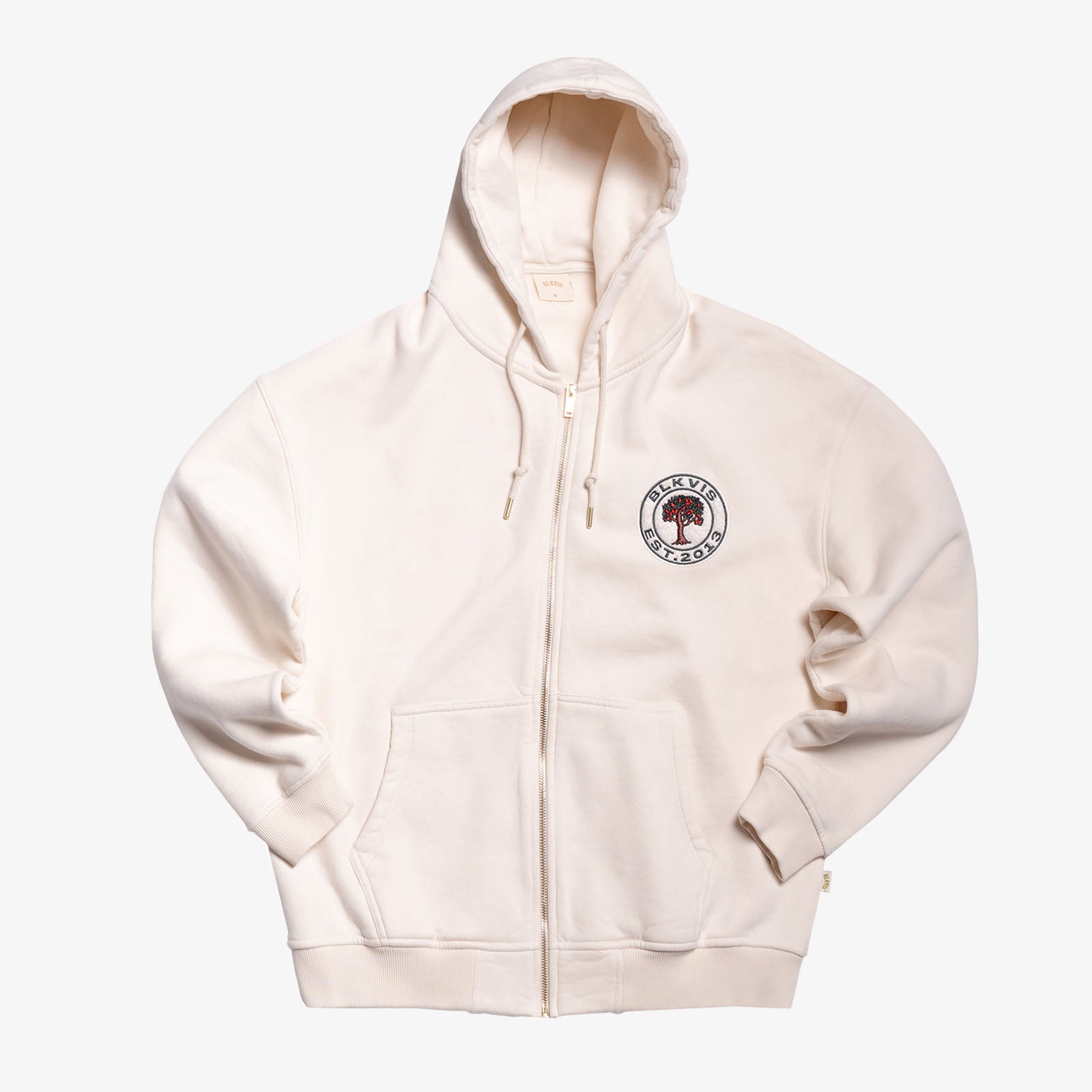 SOURCE ZIP HOODY - ANTIQUE WHITE