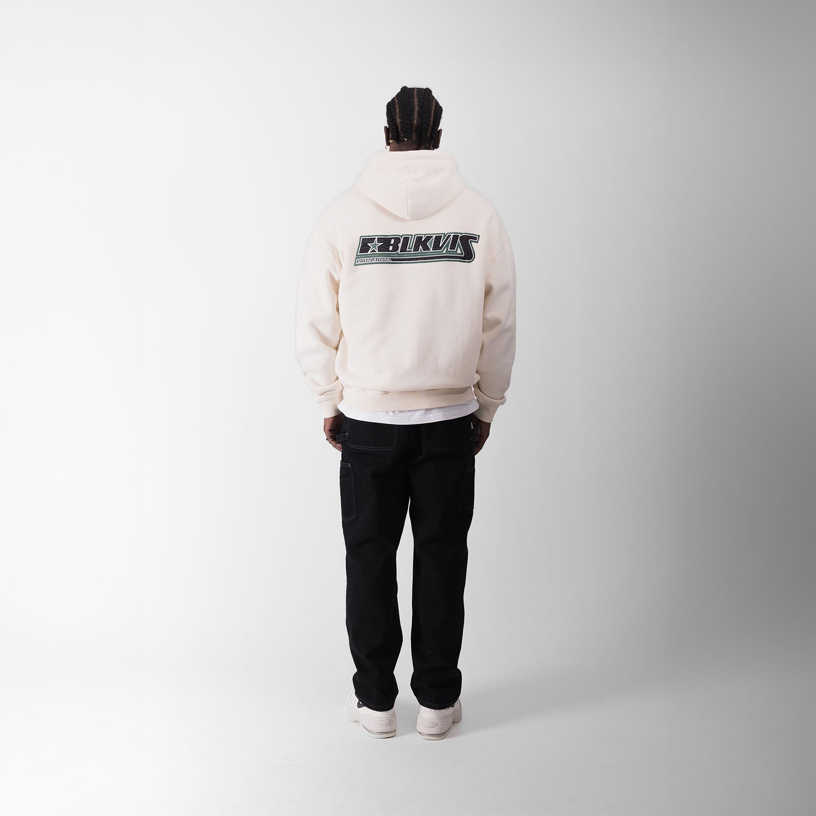 SWEAT À CAPUCHE ZIPPÉ VENTIQUATTRO - BLANC ANTIQUE