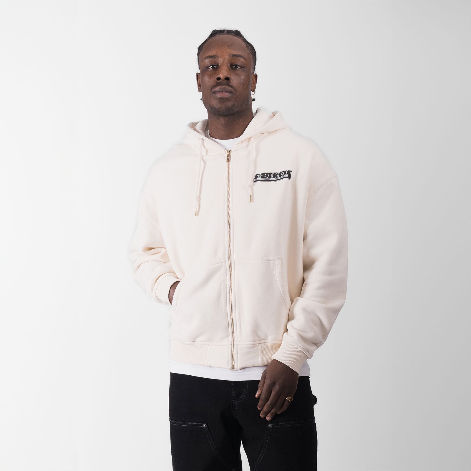 VENTIQUATTRO ZIP HOODY - ANTIQUE WHITE