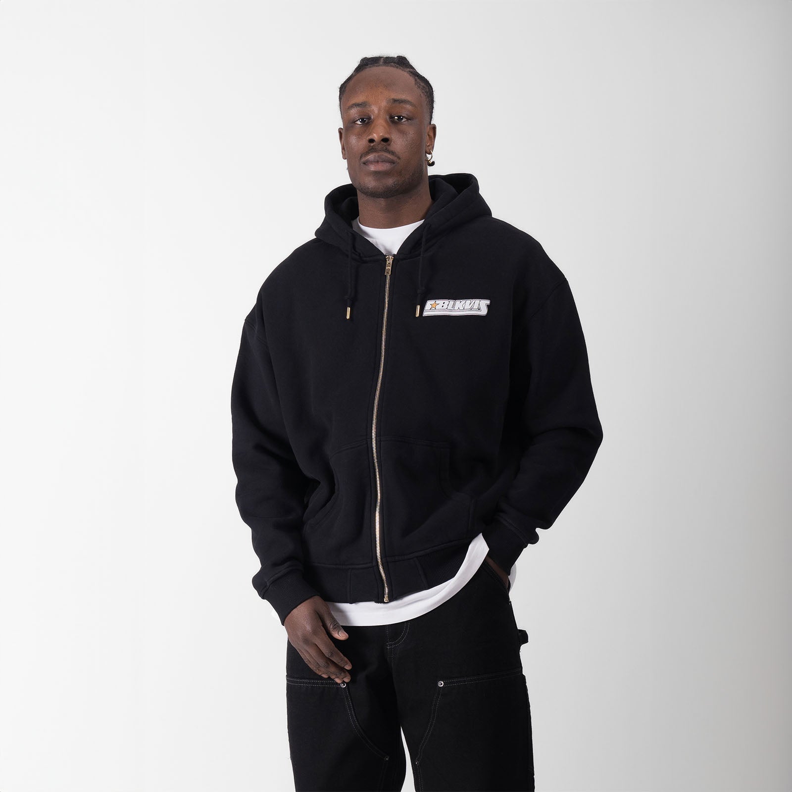 VENTIQUATTRO ZIP HOODY - BLACK