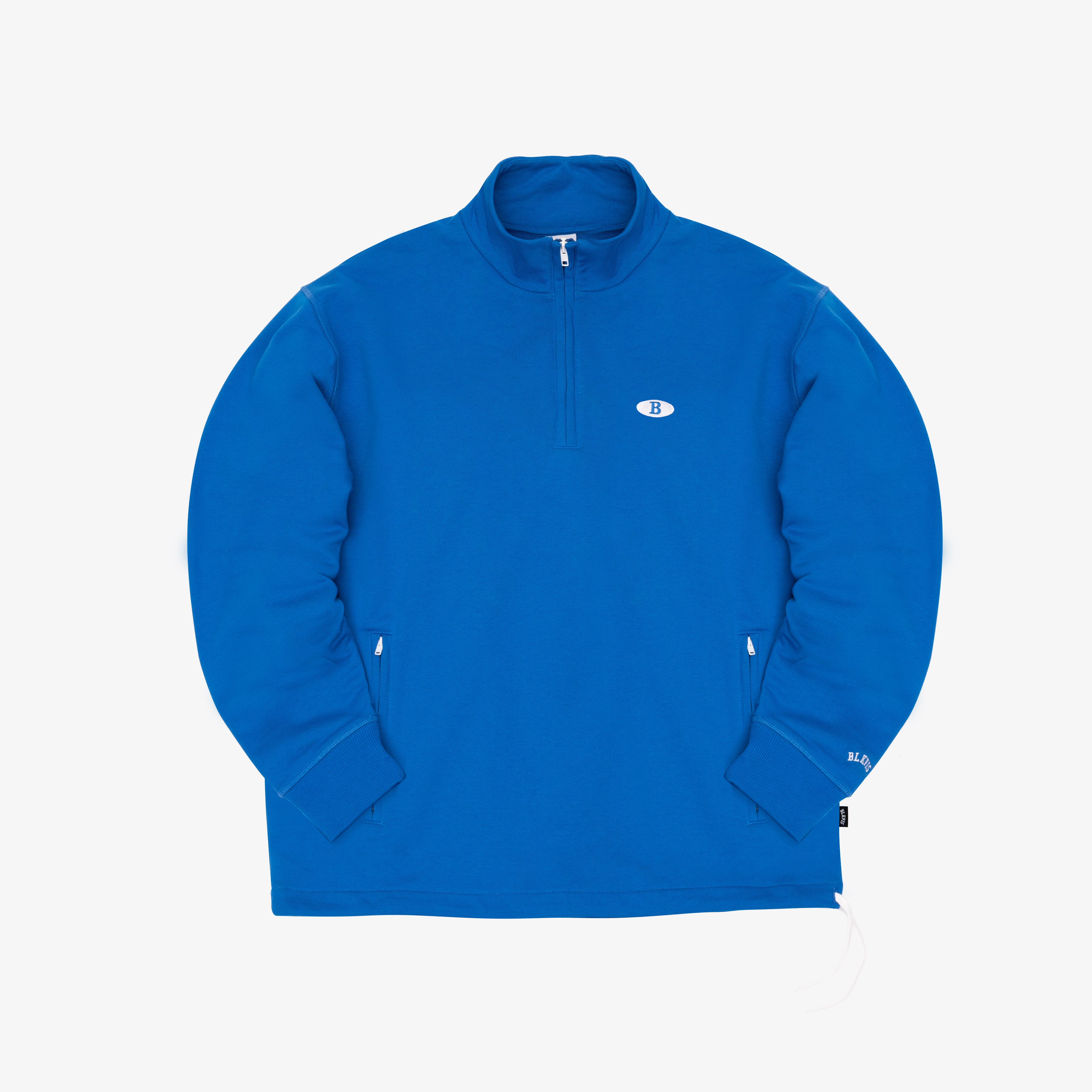 BLKVIS SERIF LOGO HALFZIP - ROYAL BLUE