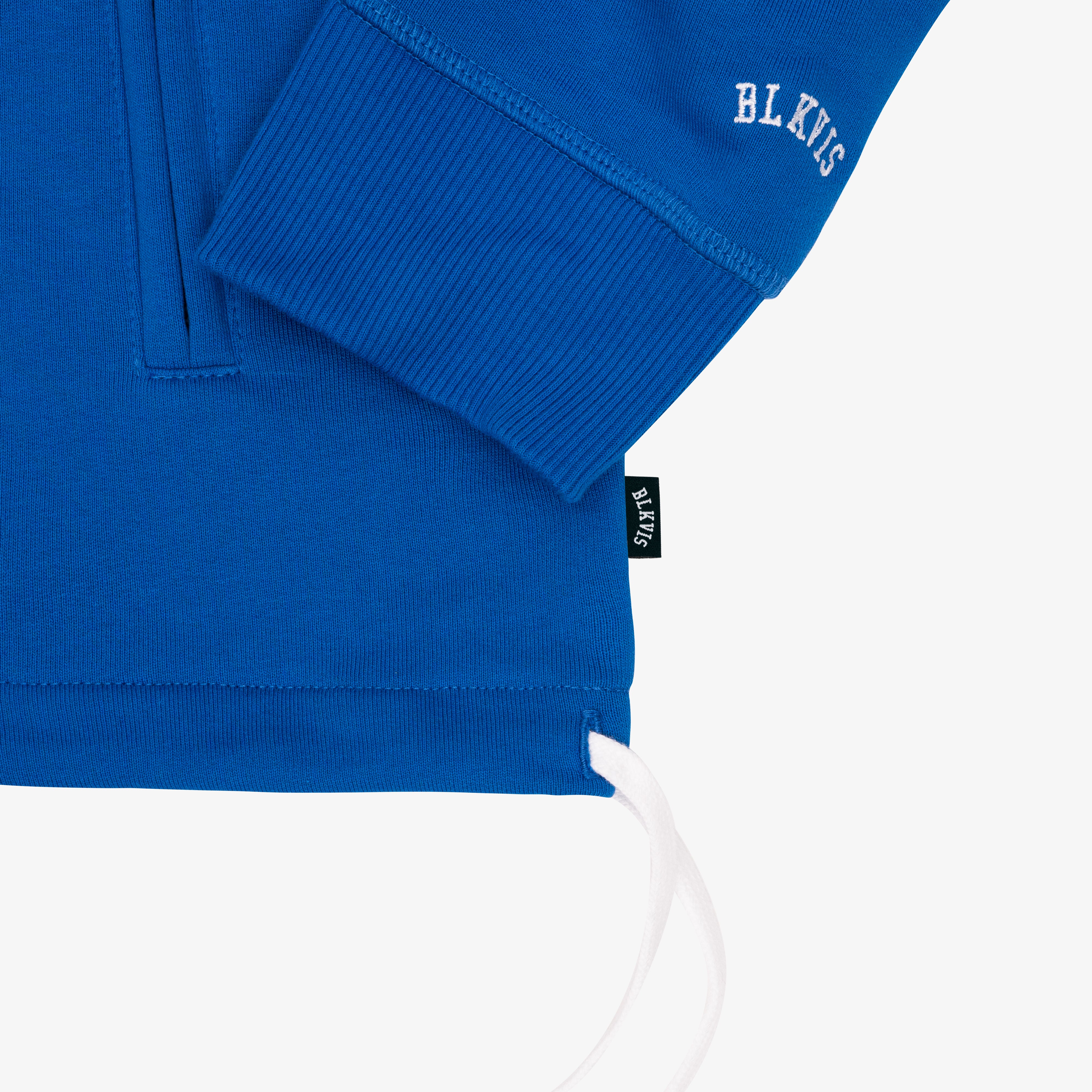 BLKVIS SERIF LOGO HALFZIP - ROYAL BLUE