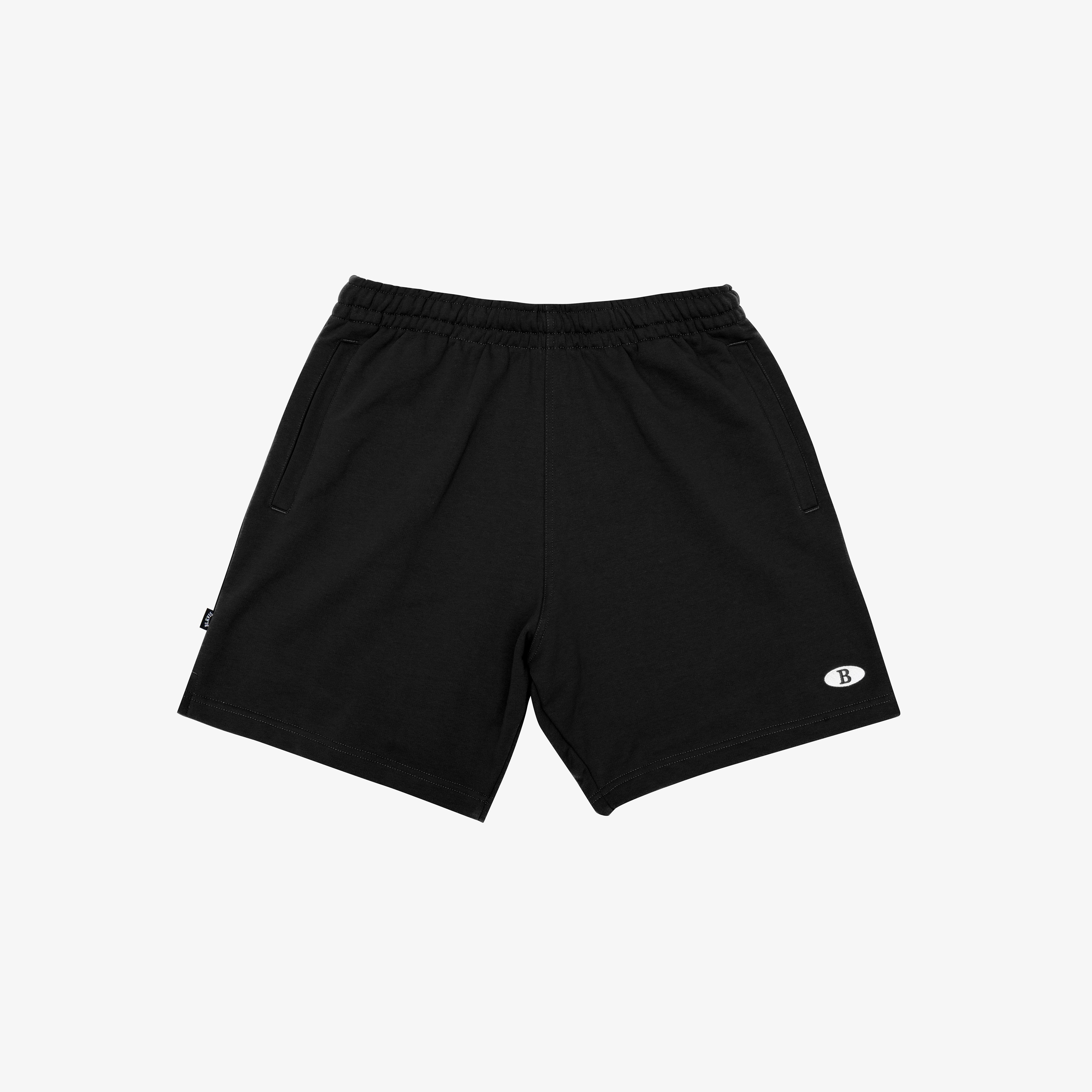 BLKVIS SERIF LOGO SWEATSHORTS - BLACK