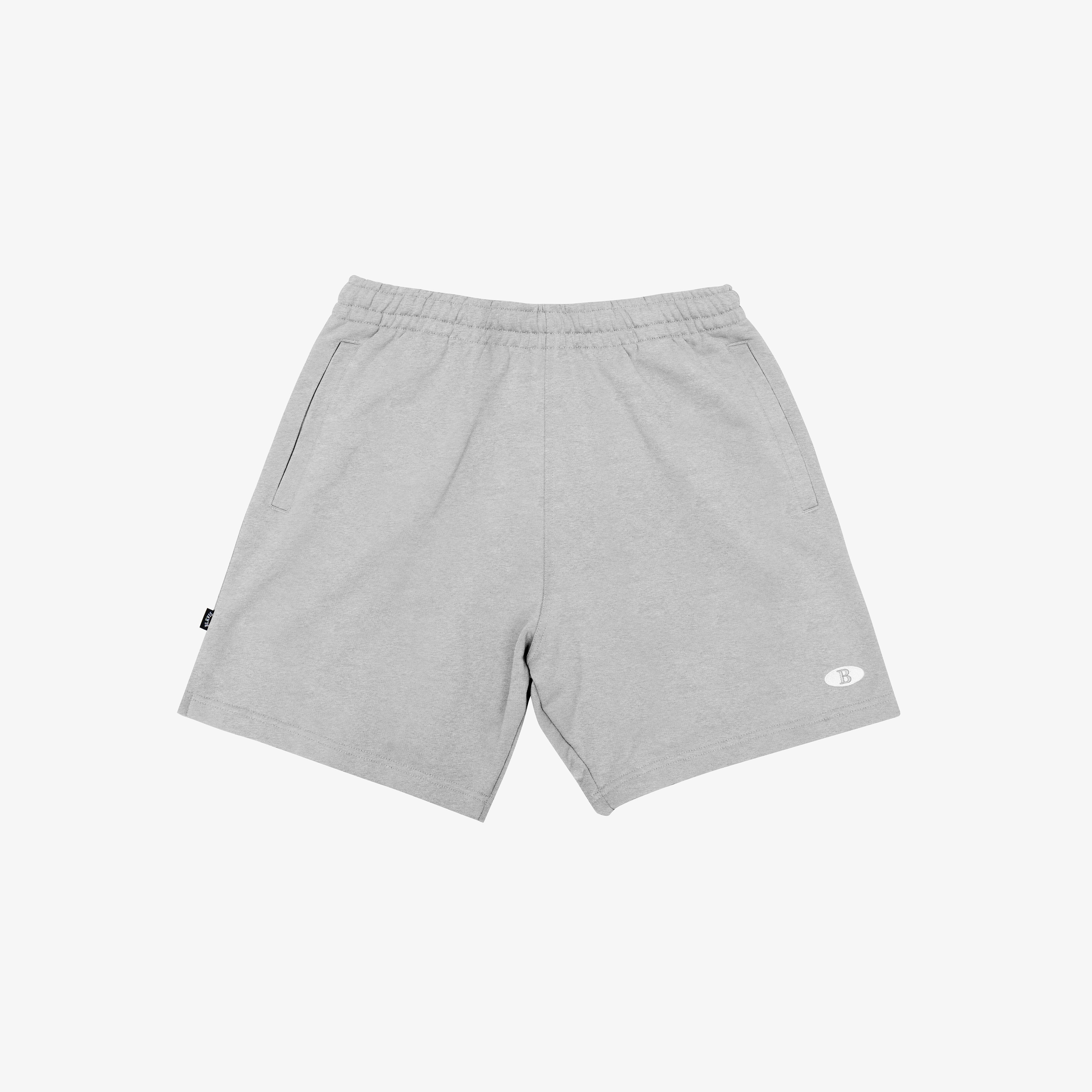 BLKVIS SERIF LOGO SWEATSHORTS - HEATHER GREY