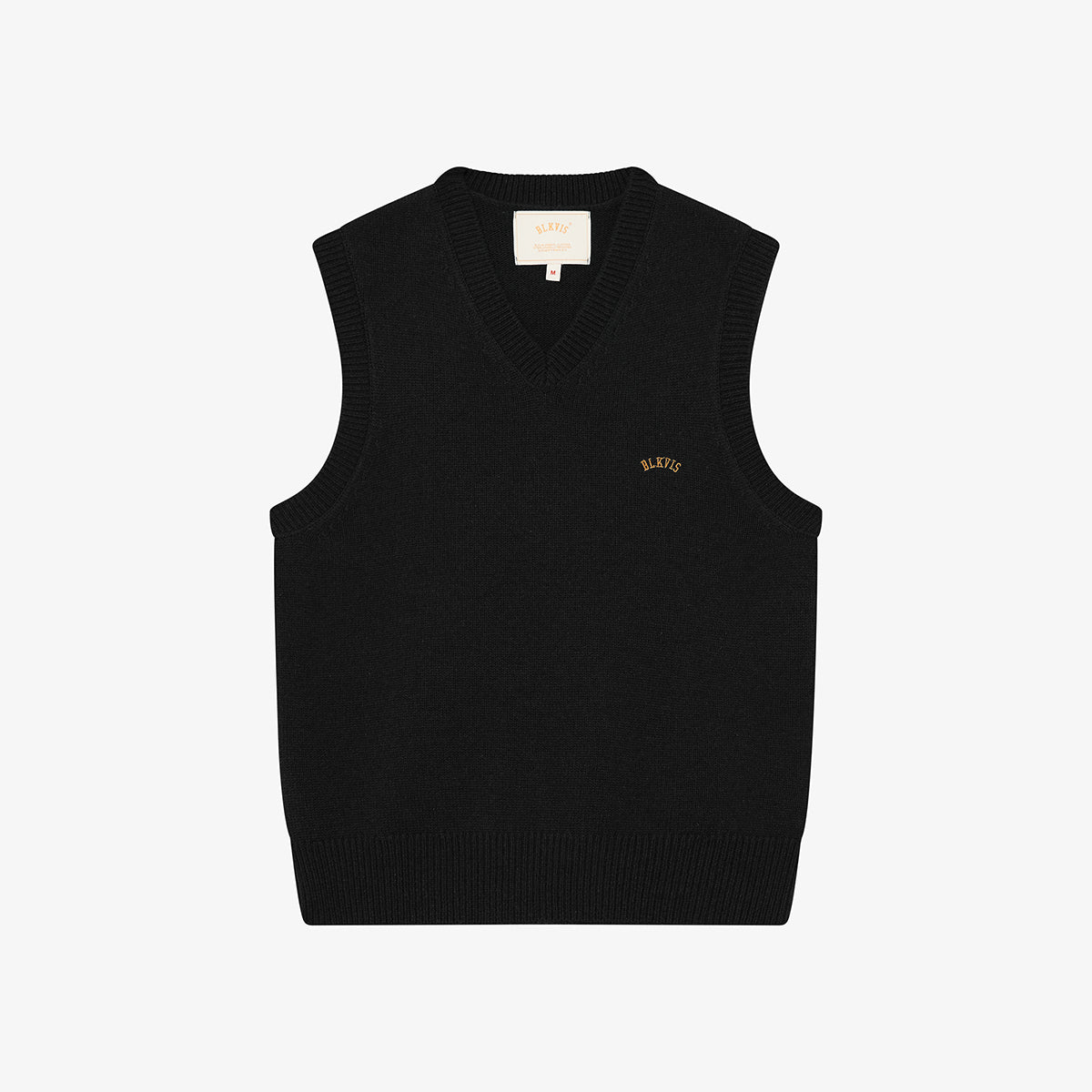 BLKVIS V NECK VEST - BLACK