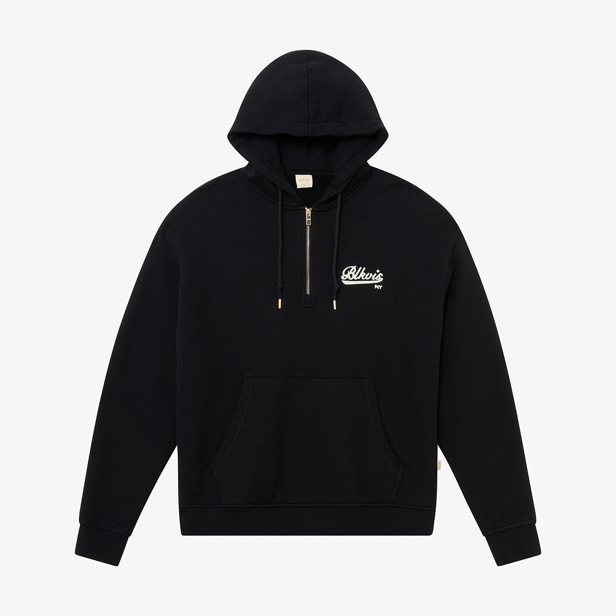 BLKVIS NY HALF-ZIP HOODY - BLACK