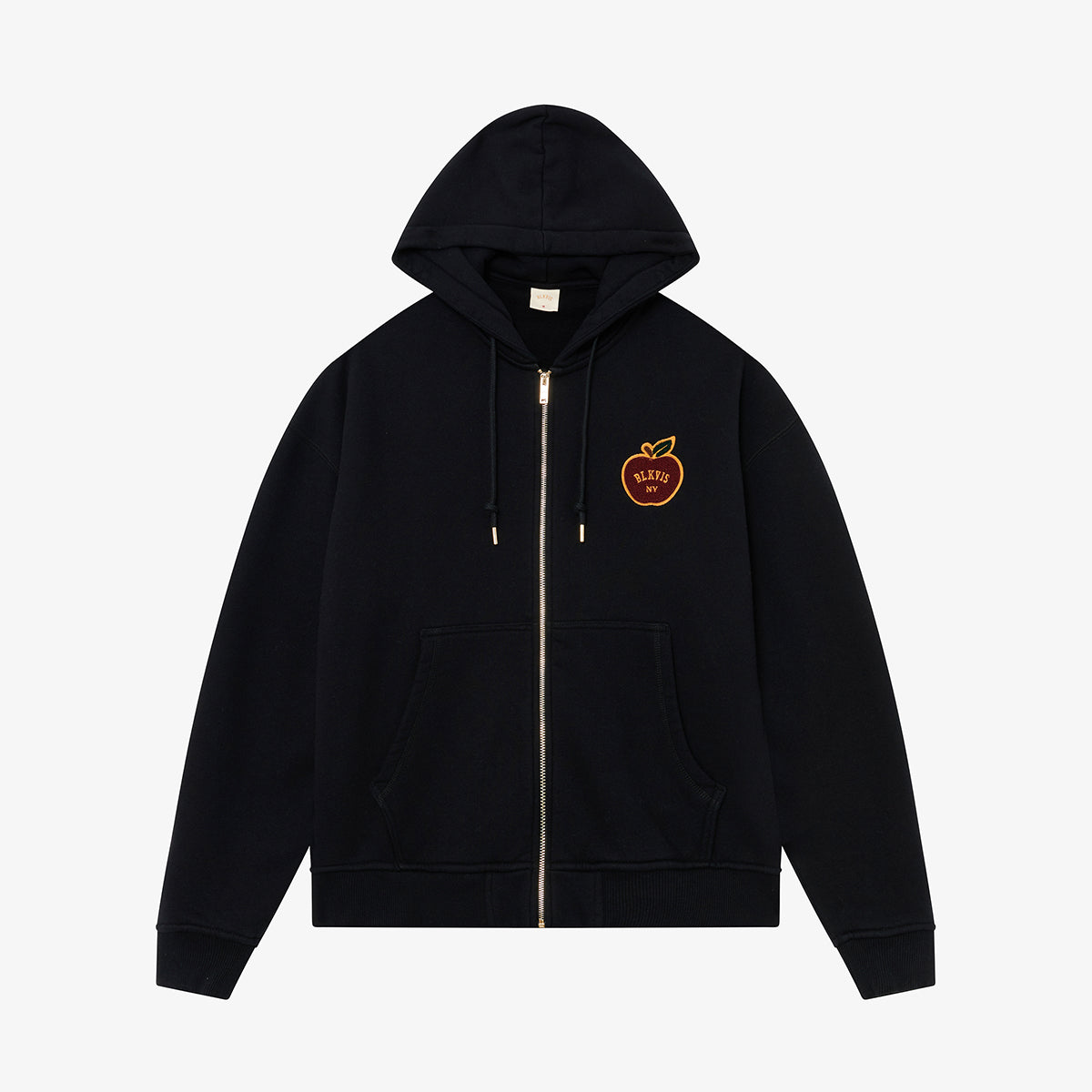 BLKVIS APPLE ZIP HOODY - BLACK