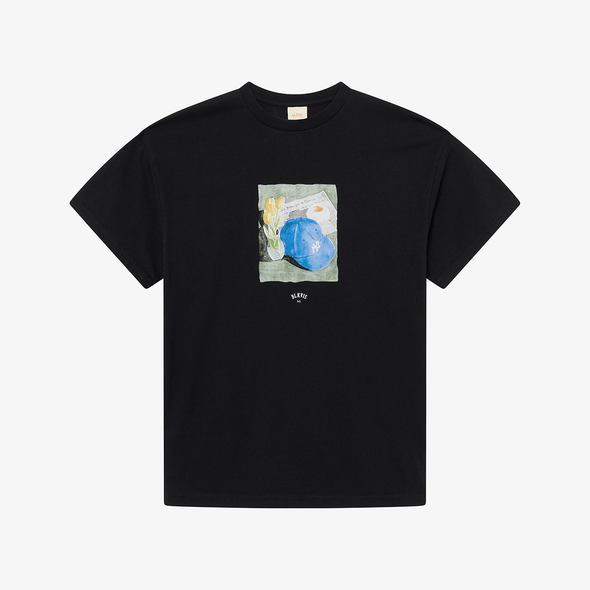 BLKVIS NY SUNRISE SIPS TEE - BLACK