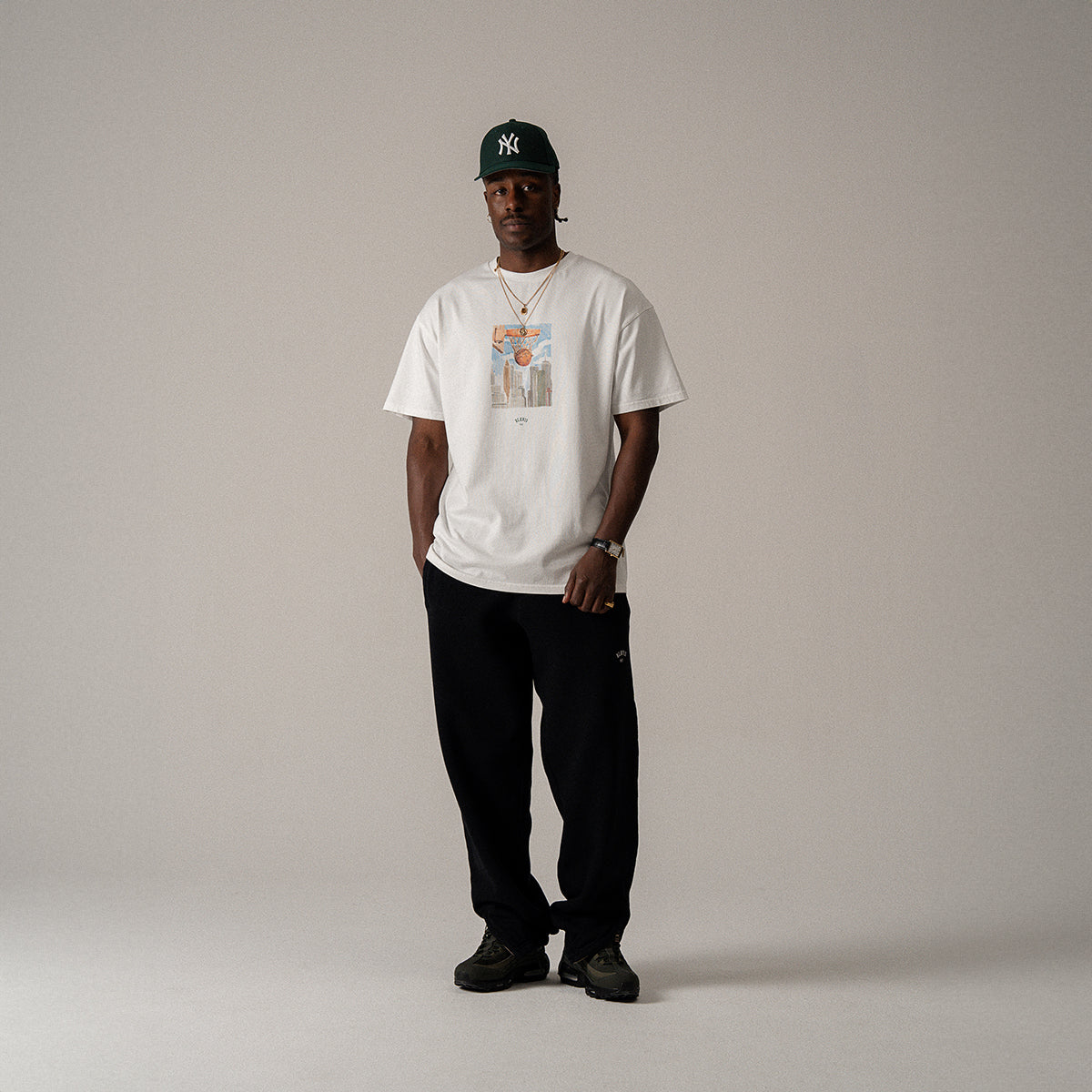 BLKVIS NY SWISH TEE - WHITE