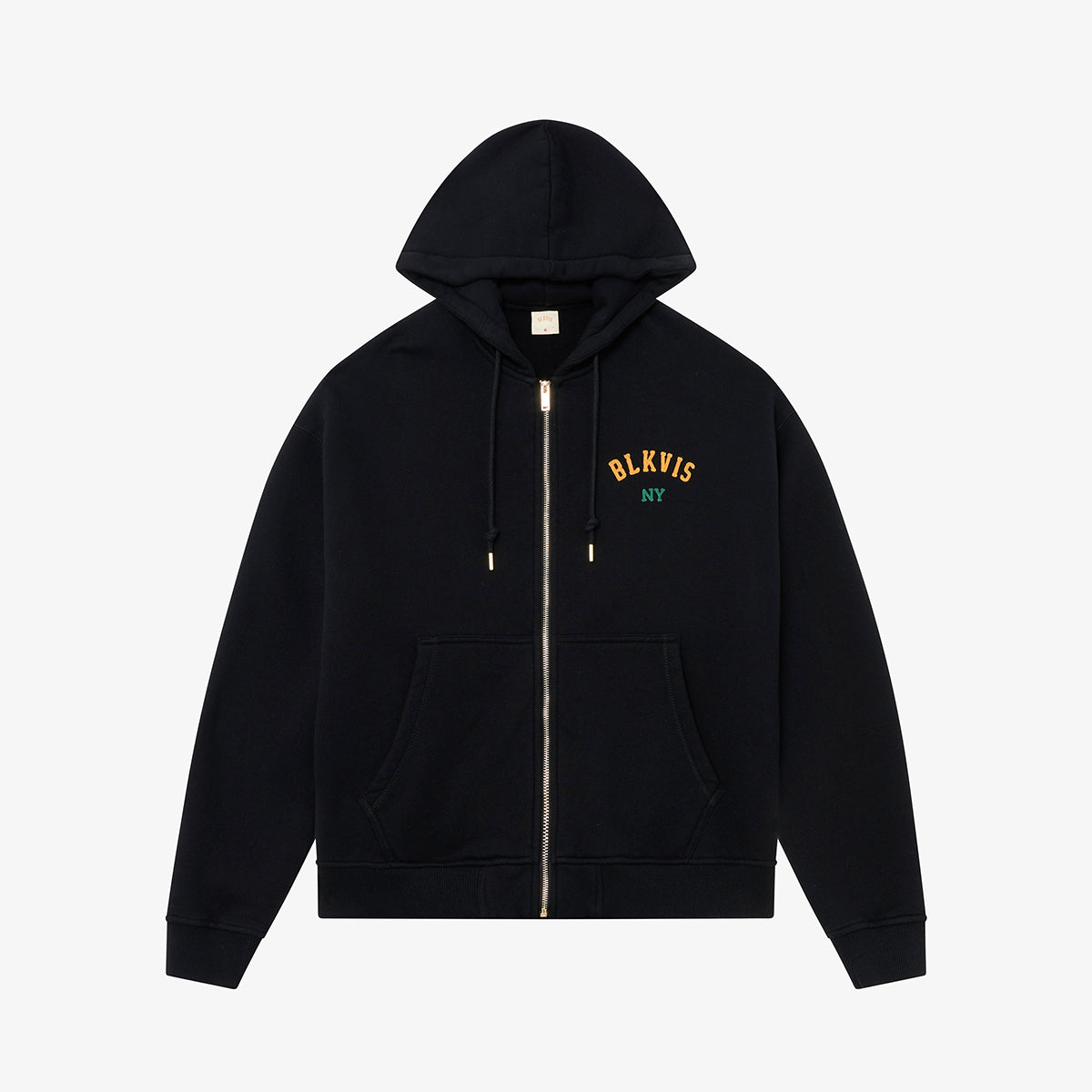 BLKVIS STATE OF MIND ZIP HOODY - BLACK