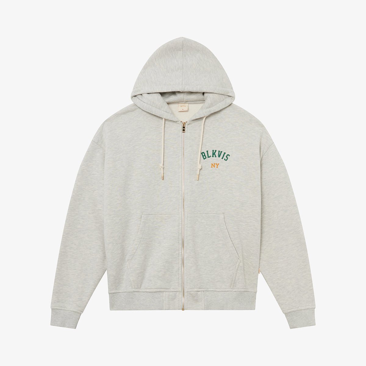 BLKVIS STATE OF MIND ZIP HOODY - LIGHT GREY HEATHER