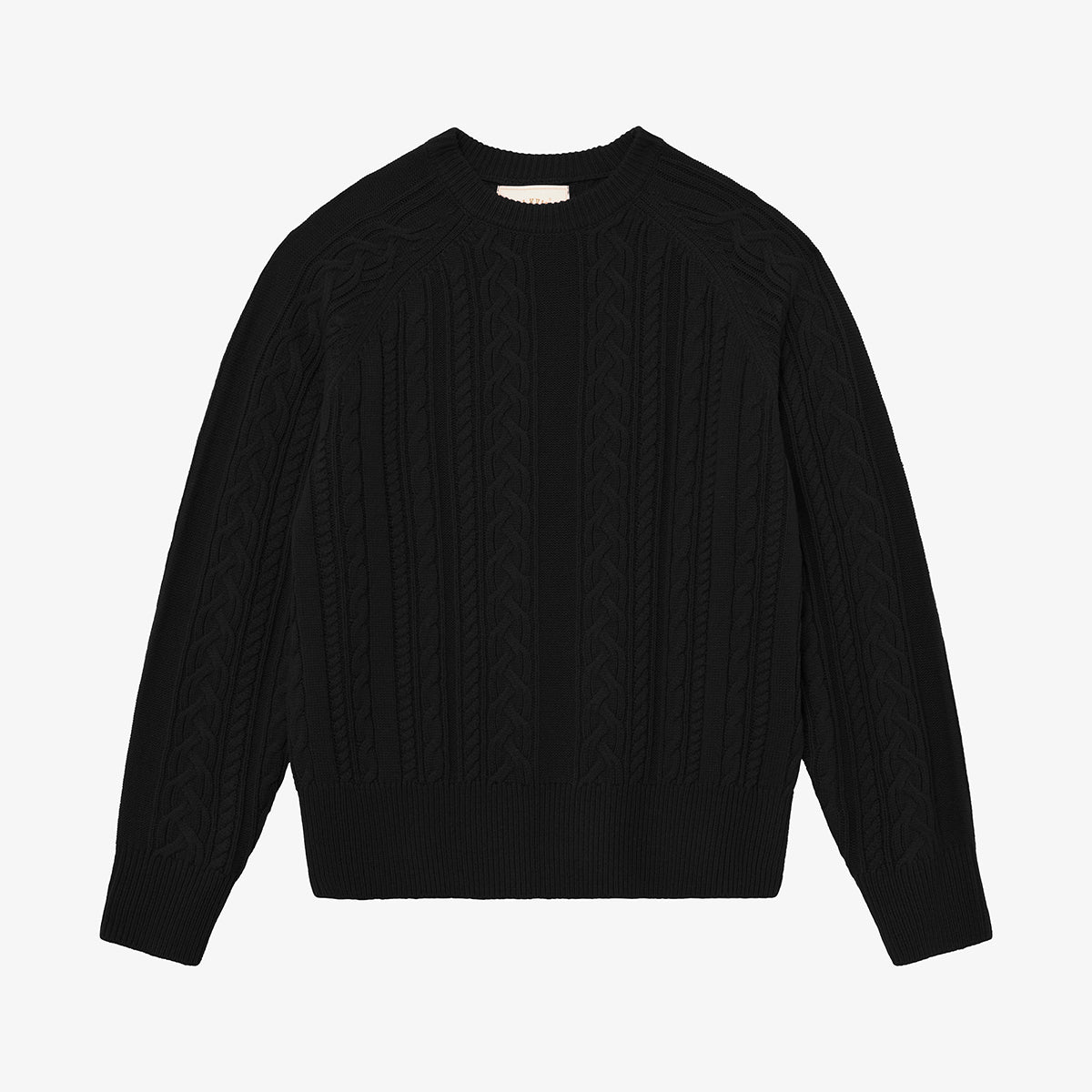 BLKVIS CABLE KNITTED SWEATER - BLACK