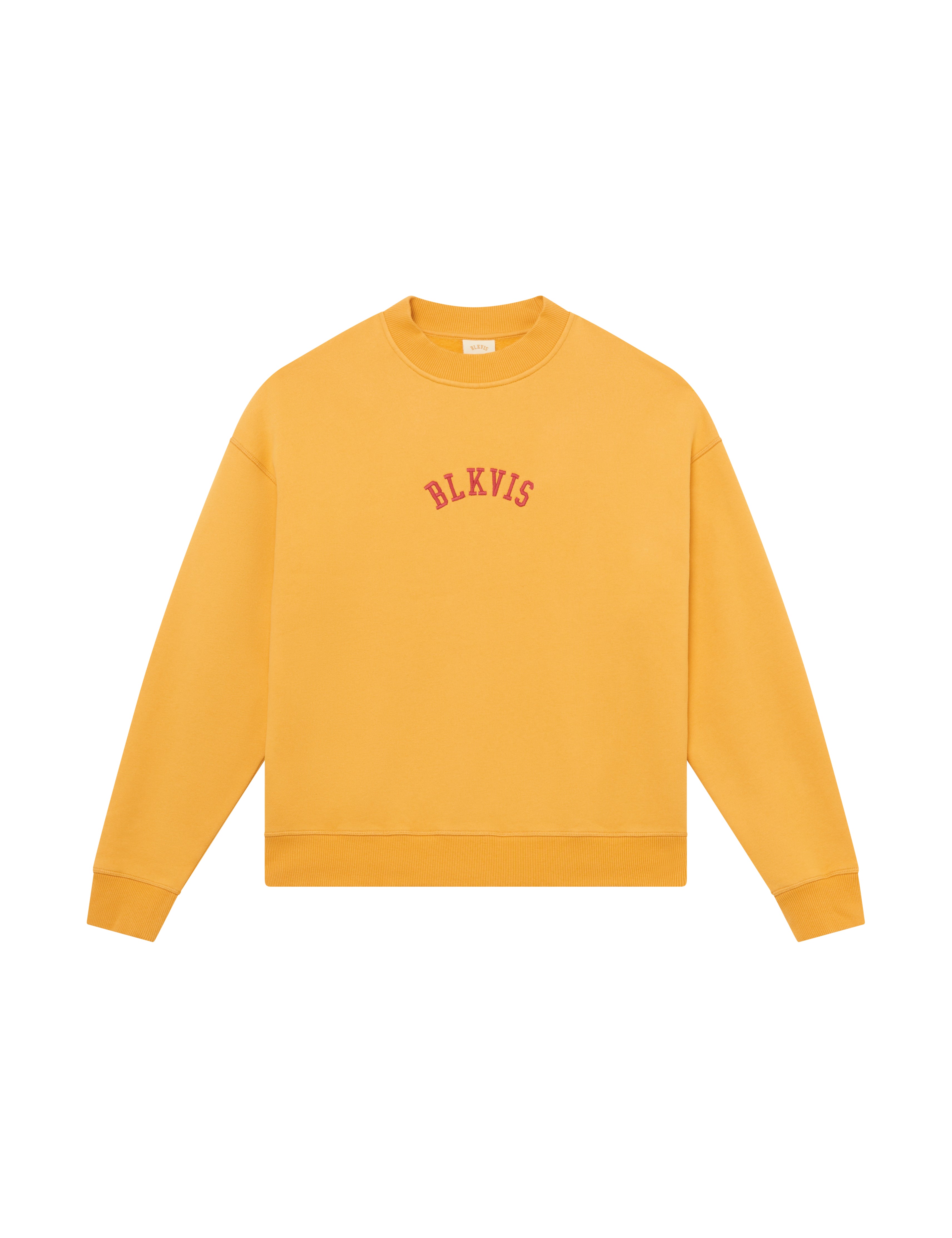 BLKVIS LOGO CREWNECK - HONEY GOLD