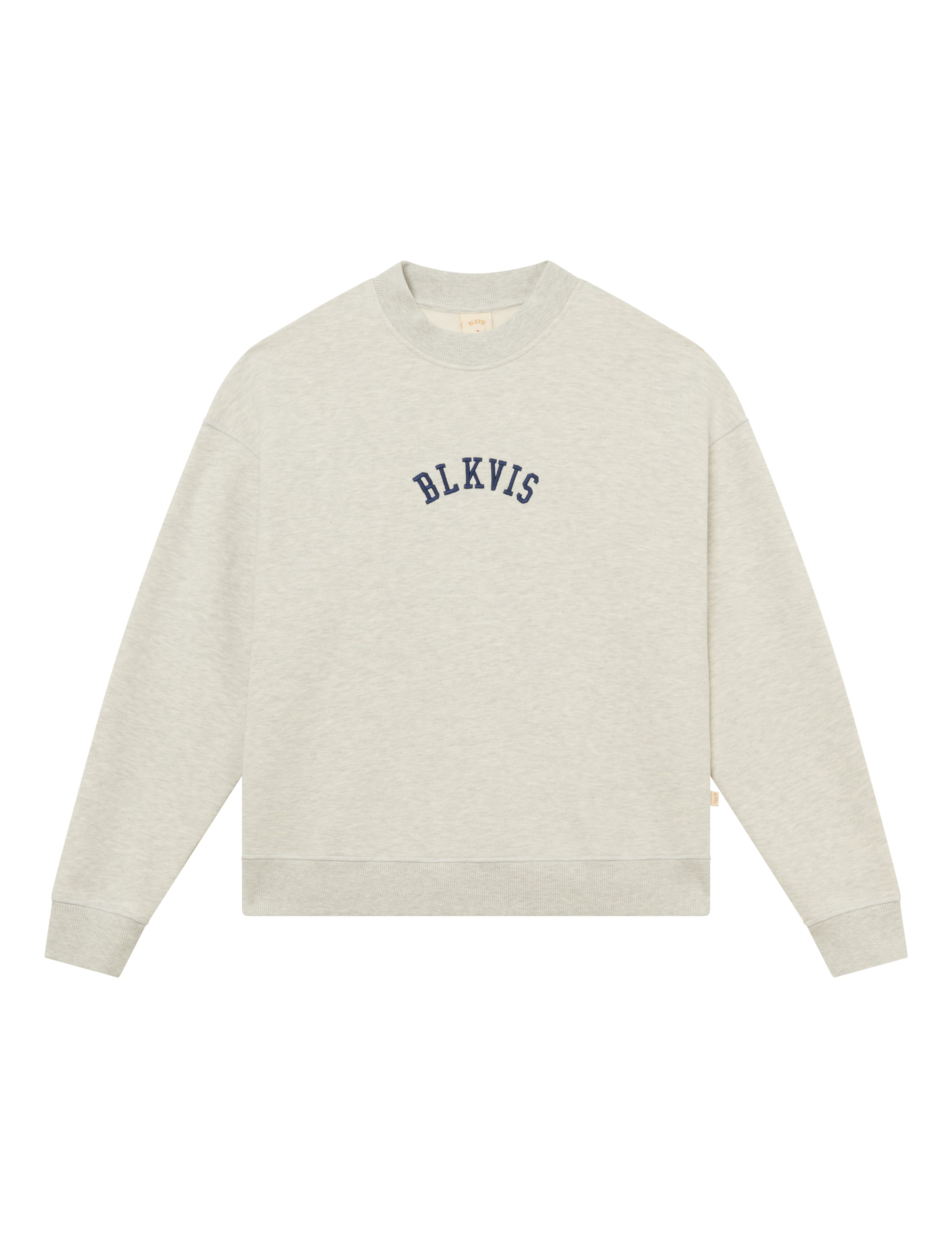 BLKVIS LOGO CREWNECK - LIGHT GREY HEATHER