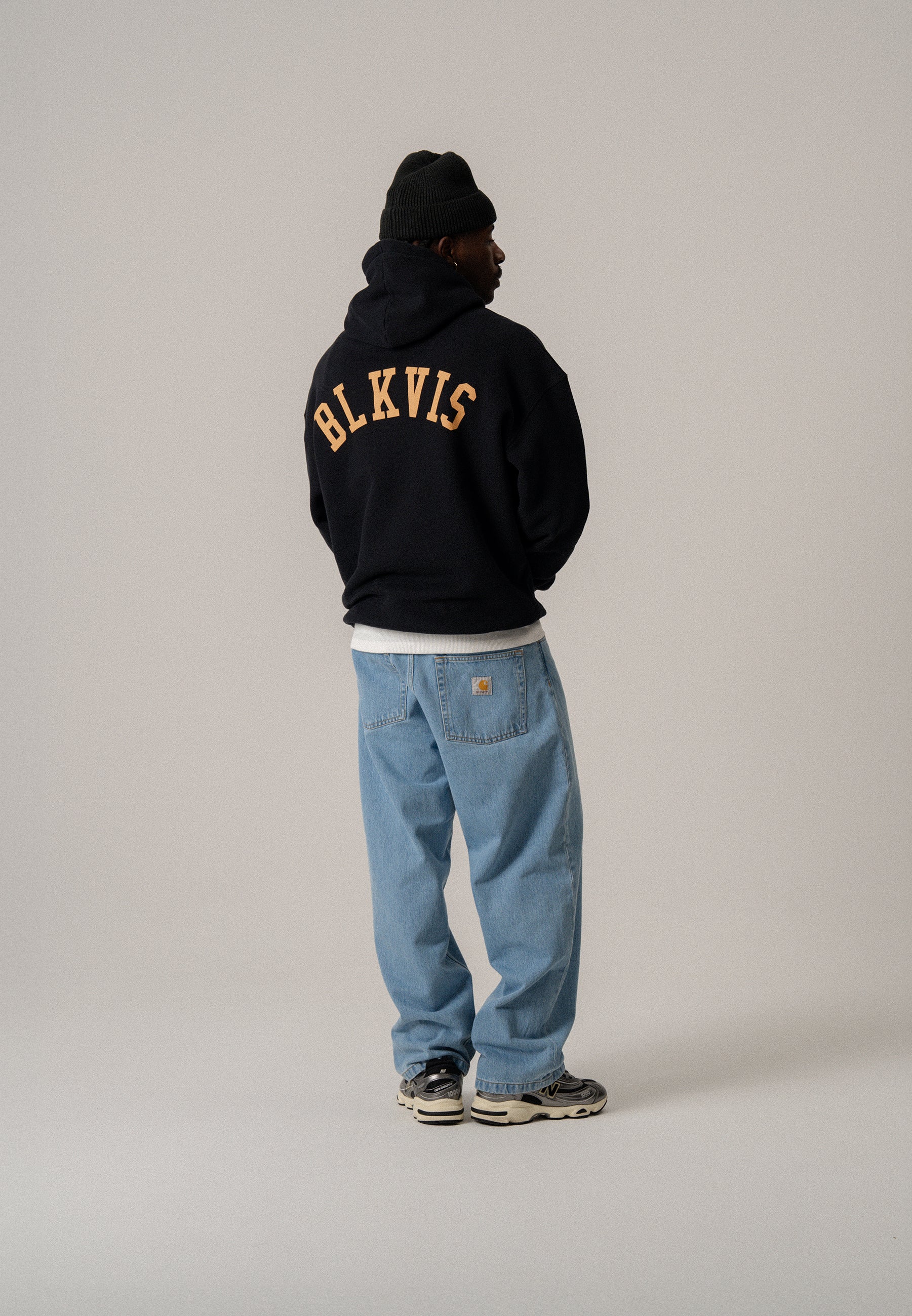 BLKVIS LOGO HOODIE - BLACK