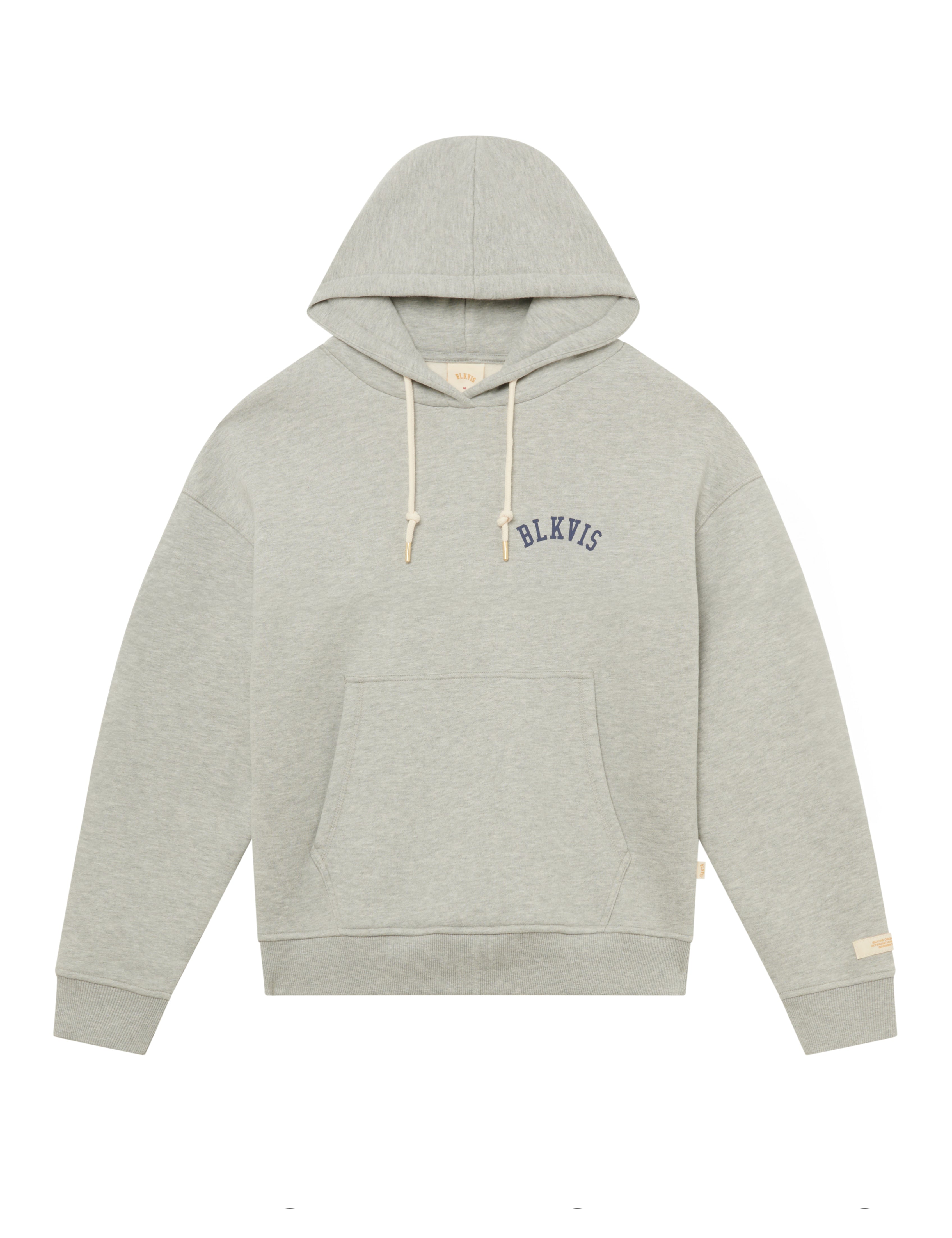 BLKVIS LOGO HOODIE - LIGHT GREY HEATHER