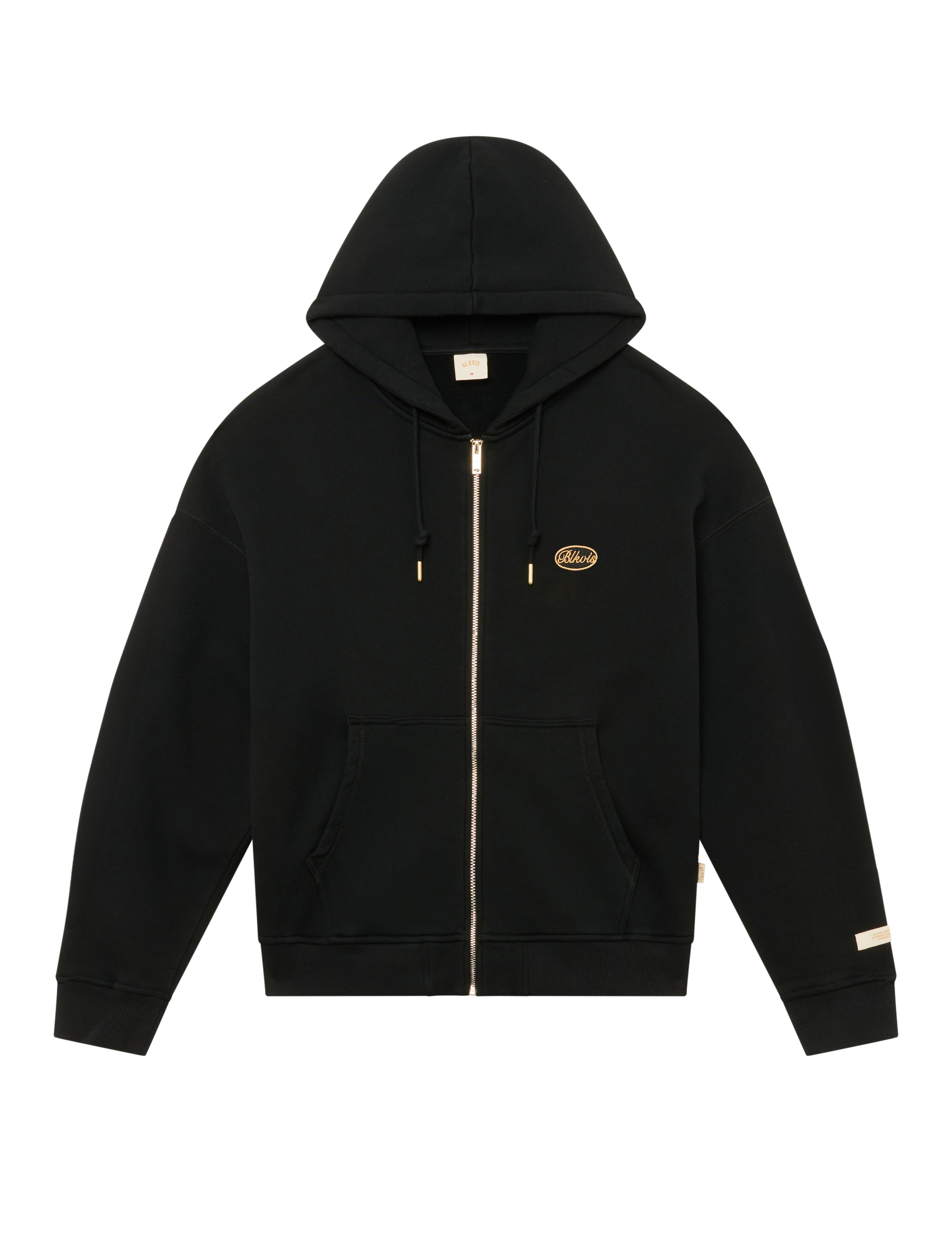 BLKVIS SCRIPT ZIP HOODIE - BLACK