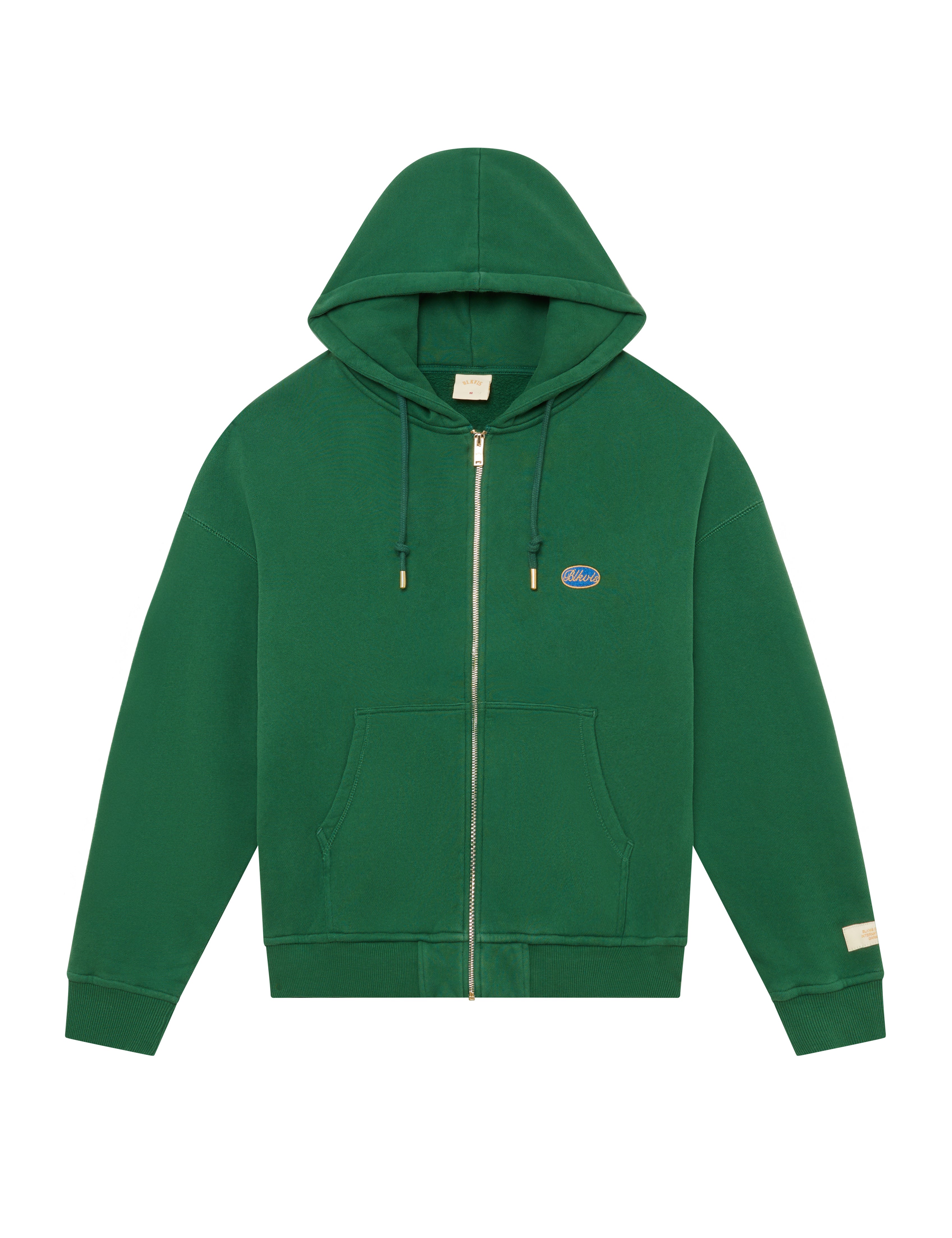 BLKVIS SCRIPT ZIP HOODIE - HUNTER GREEN