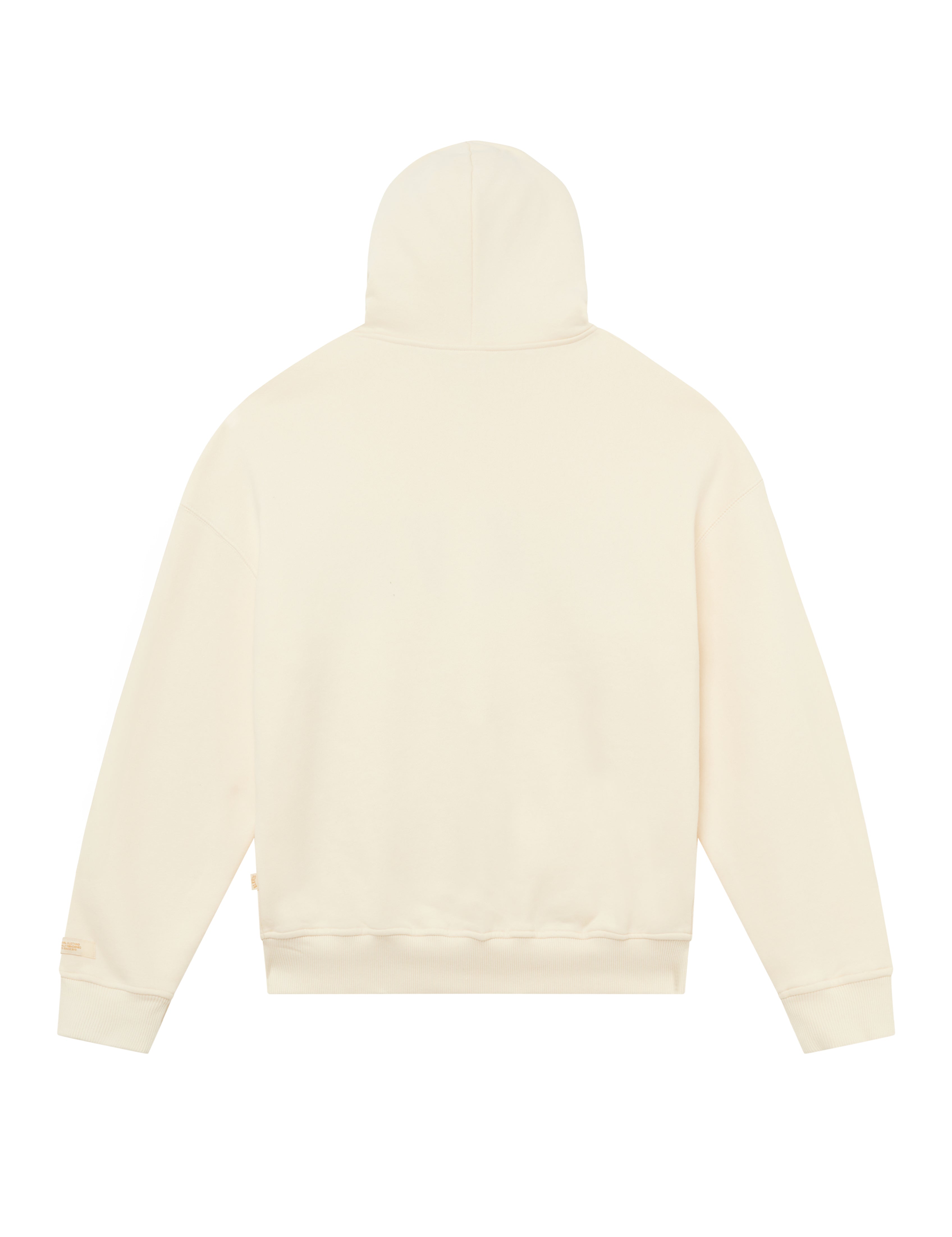 BLKVIS BIG SCRIPT ZIP HOODIE - ANTIQUE WHITE