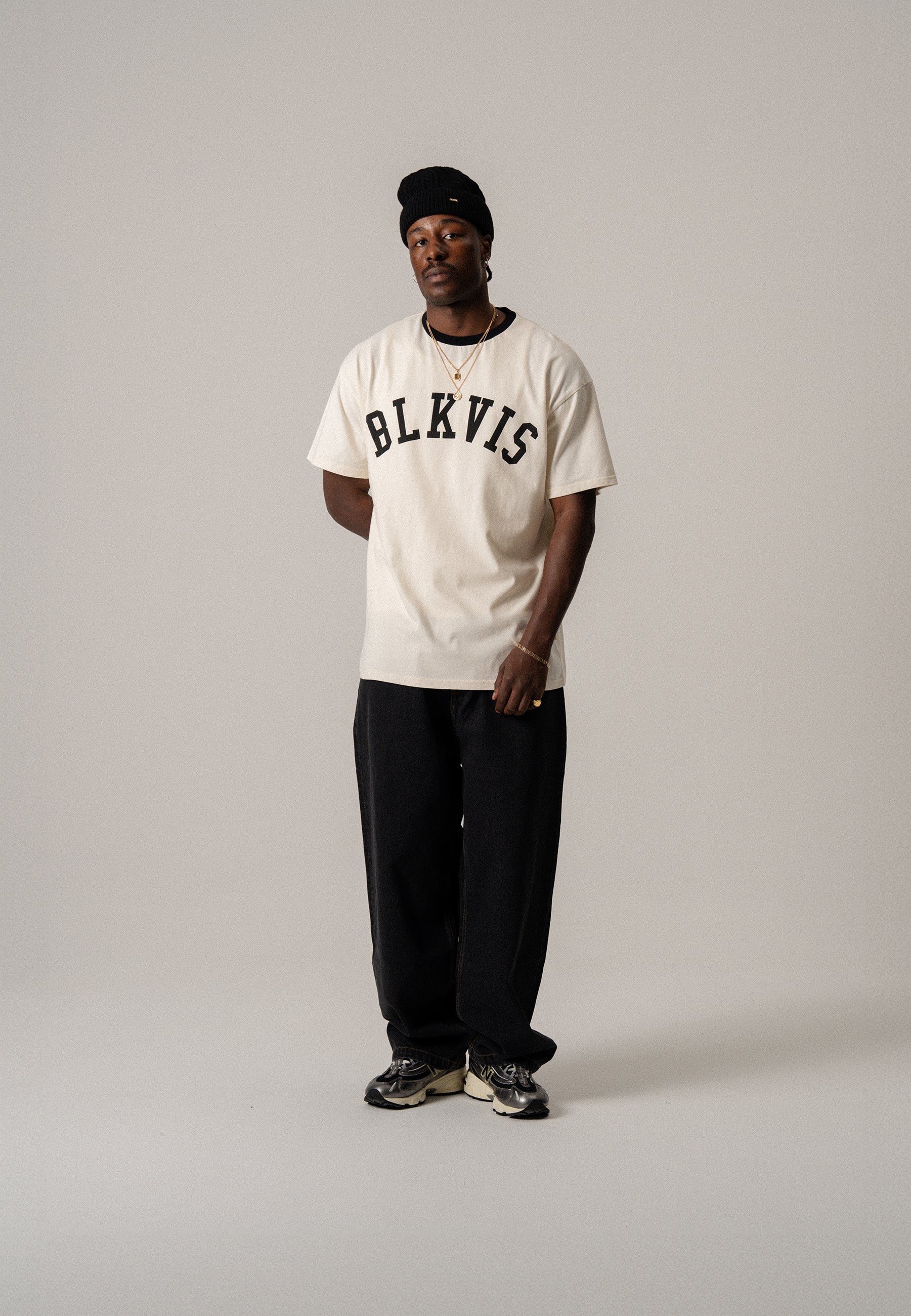 BLKVIS BIG LOGO TEE - ANTIQUE WHITE