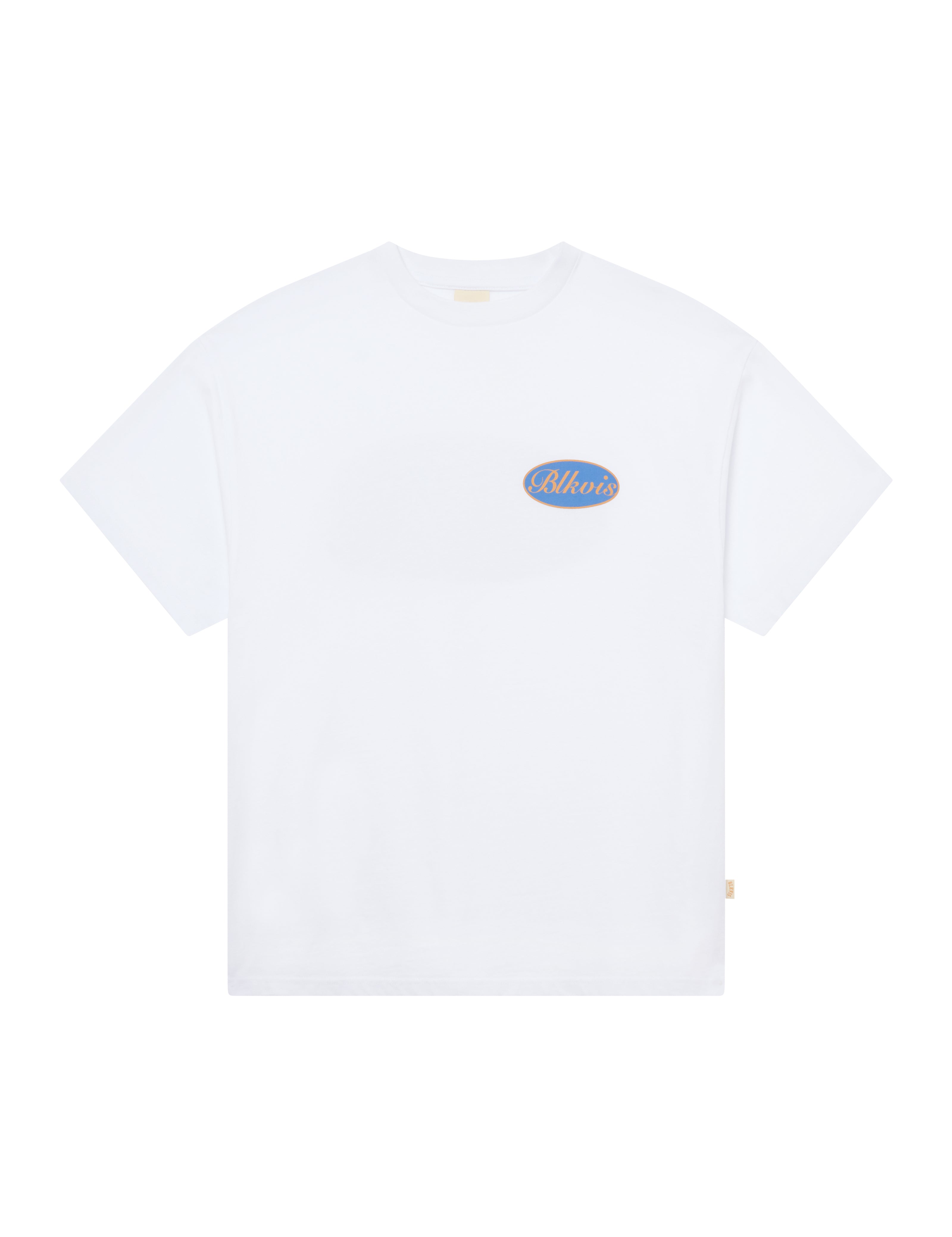 BLKVIS SCRIPT TEE - WHITE