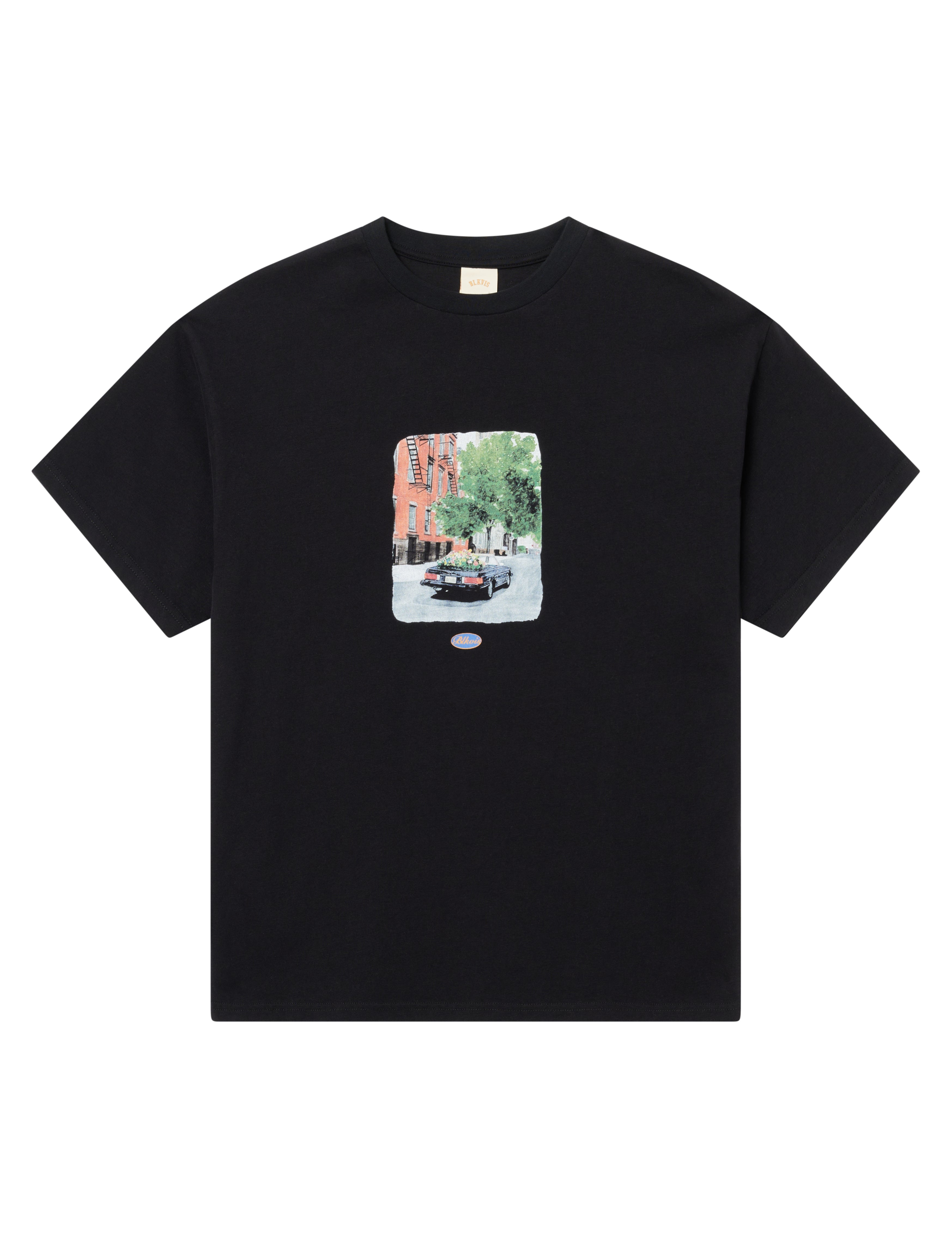 BLKVIS FLOWER SL TEE - BLACK