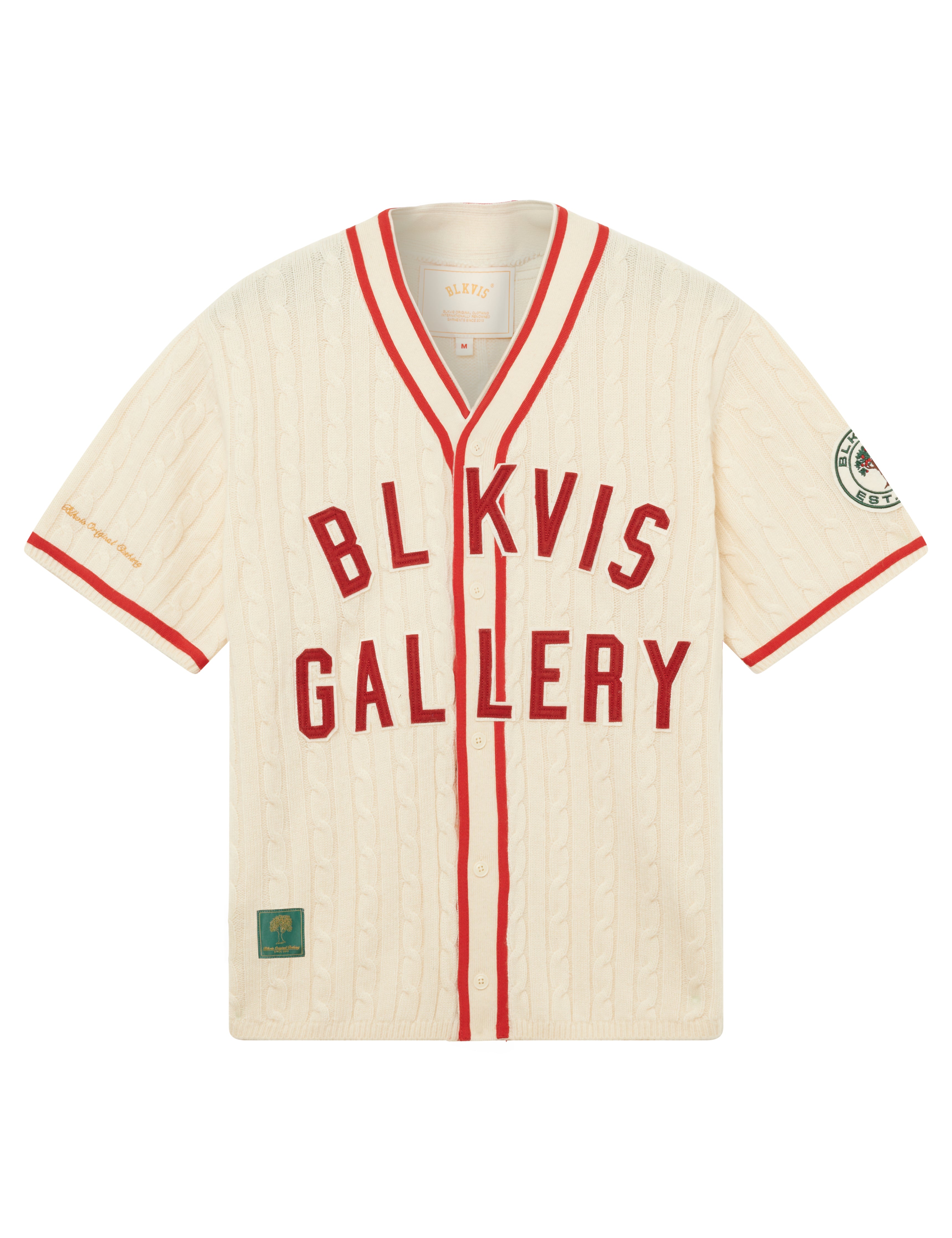 BLKVIS BASEBALL JERSEY - ANTIQUE WHITE