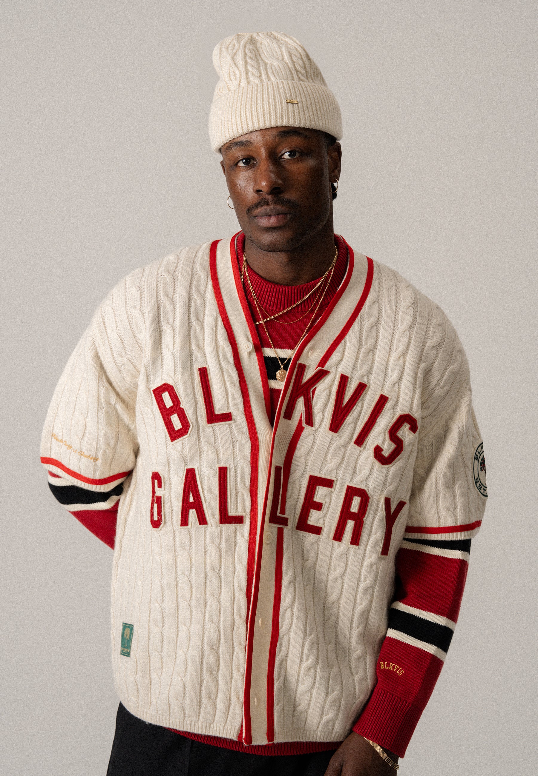 BLKVIS BASEBALL JERSEY - ANTIQUE WHITE