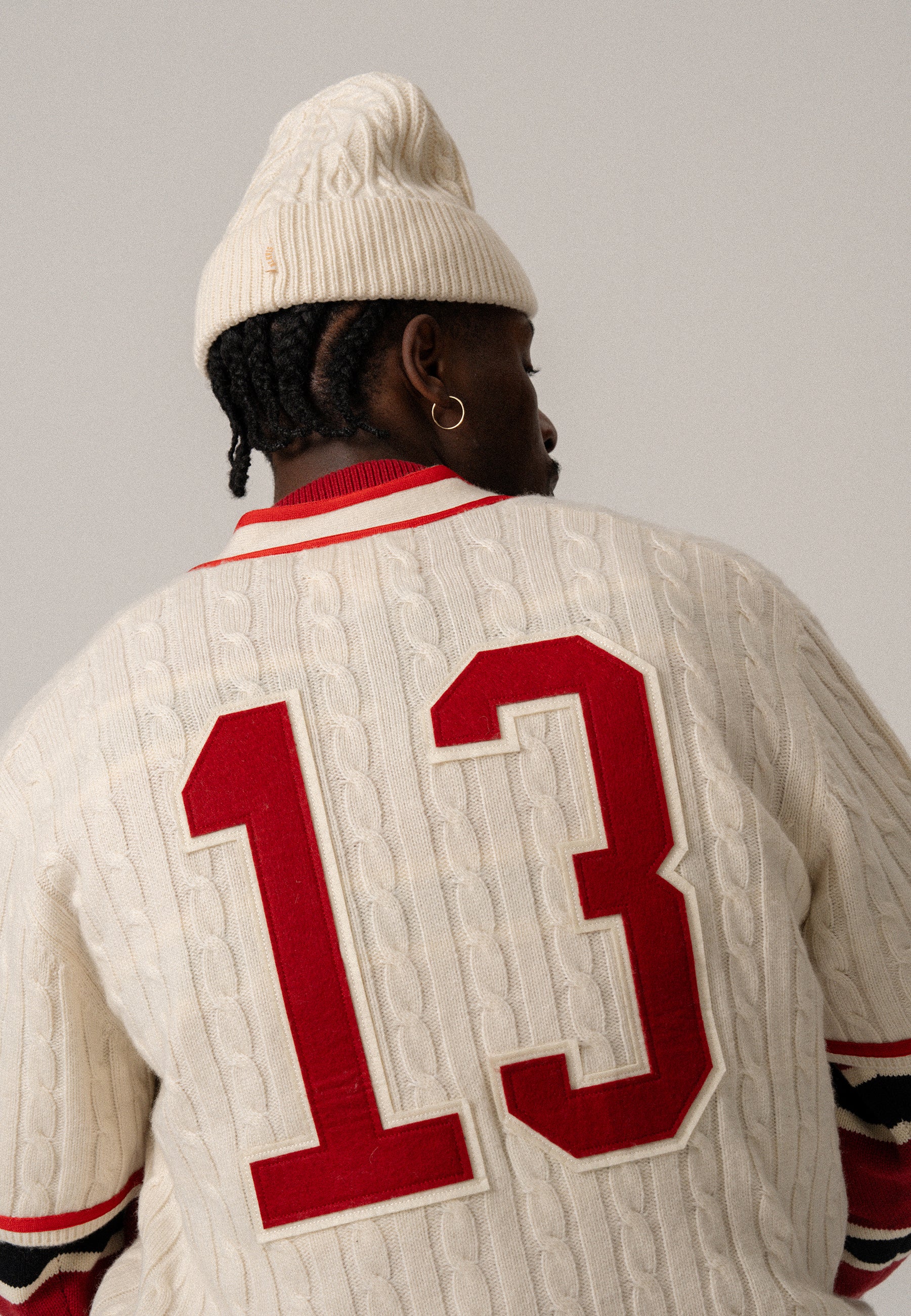 BLKVIS BASEBALL JERSEY - ANTIQUE WHITE