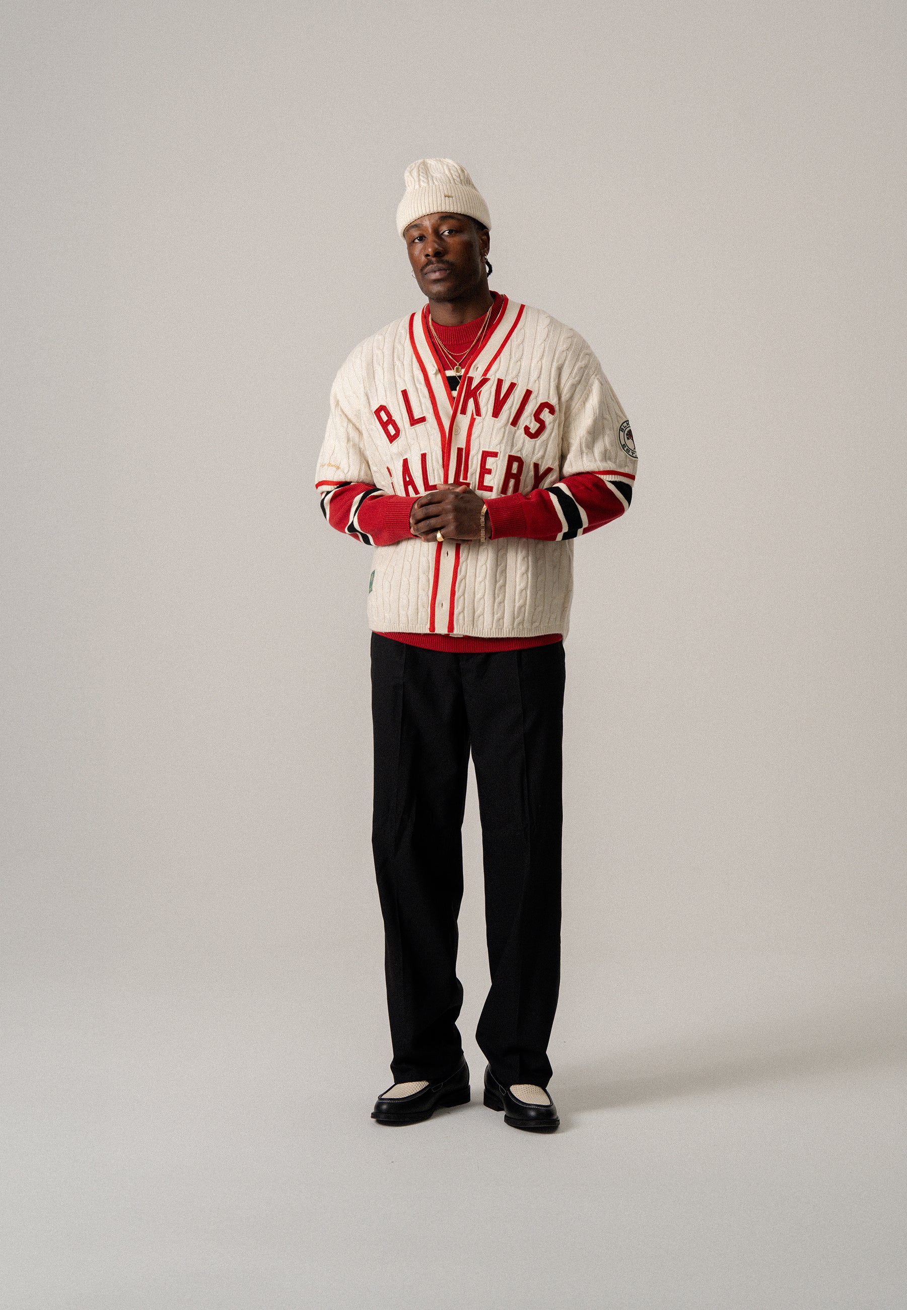 BLKVIS BASEBALL JERSEY - ANTIQUE WHITE