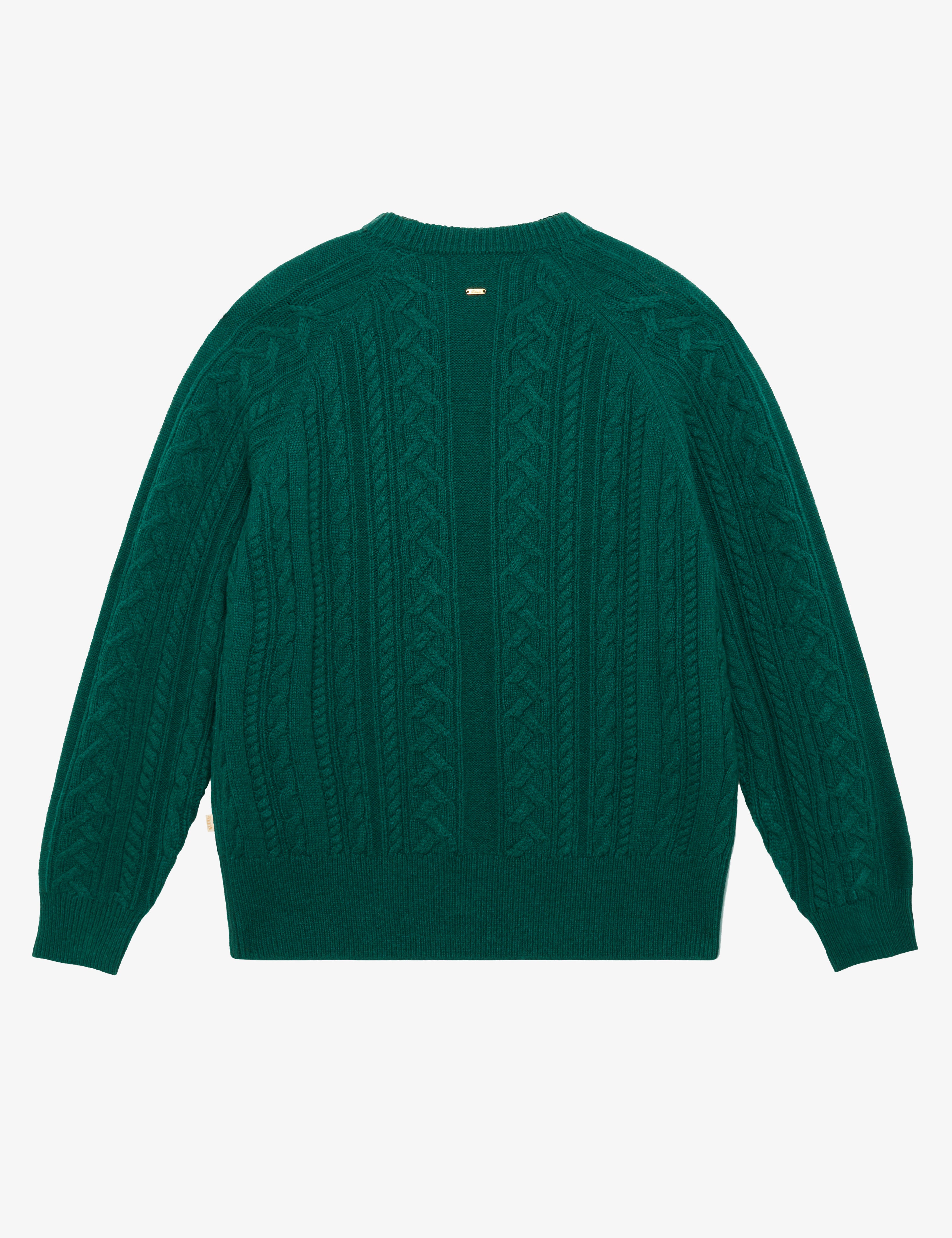 BLKVIS CABLE KNITTED SWEATER - HUNTER GREEN