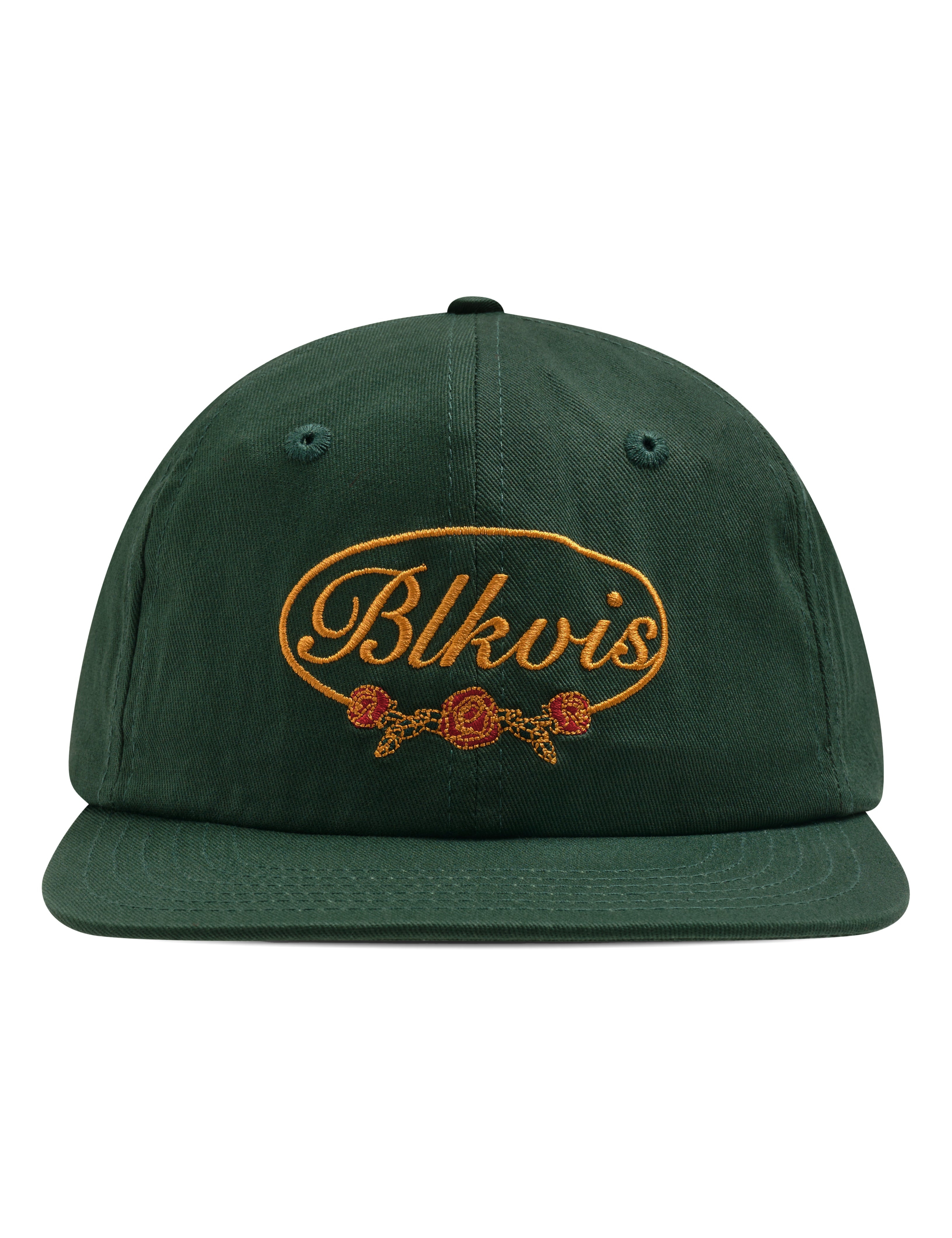 BLKVIS SCRIPT ROSES CAP - HUNTER GREEN