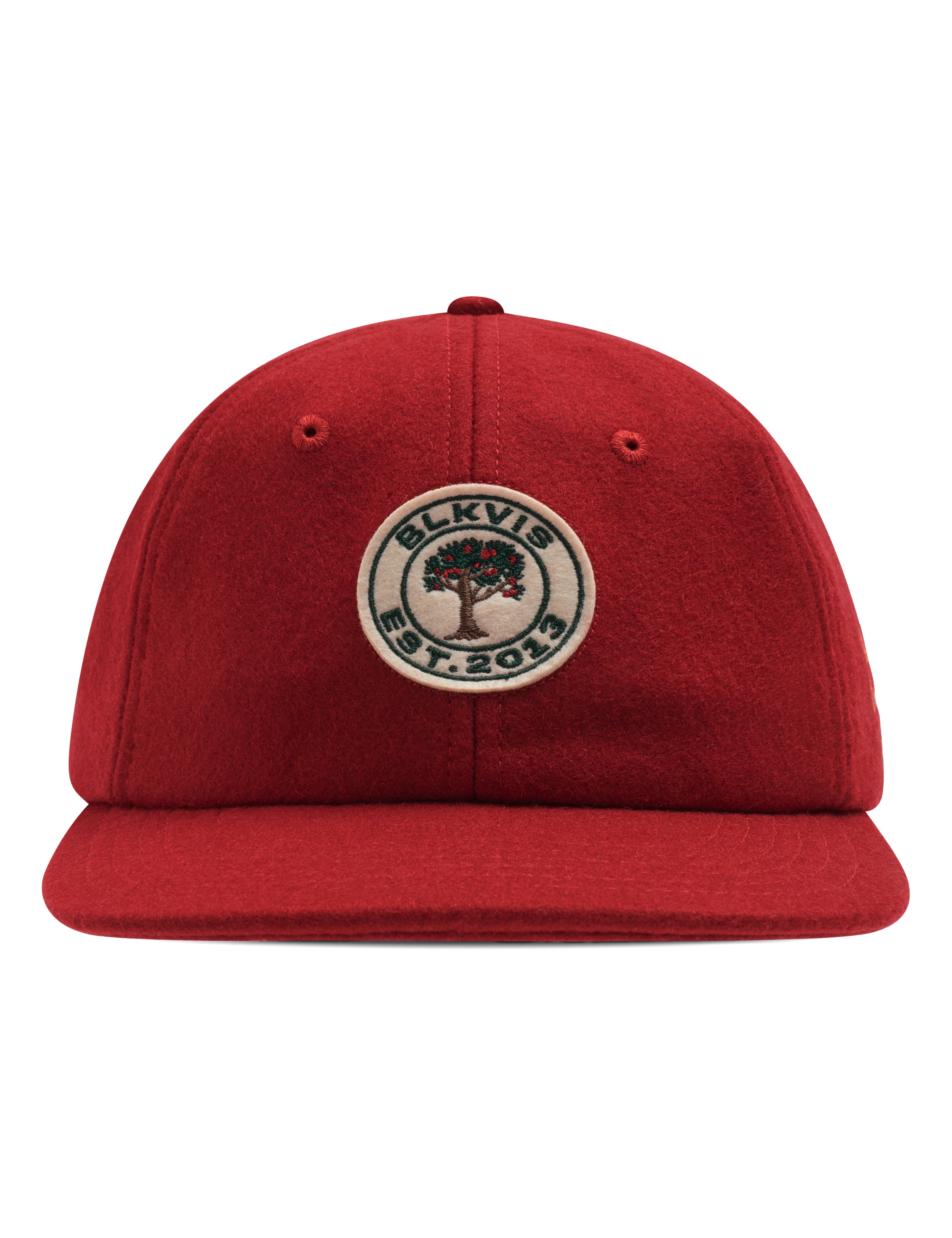 BLKVIS WOOL STRAPBACK CAP - MERLOT