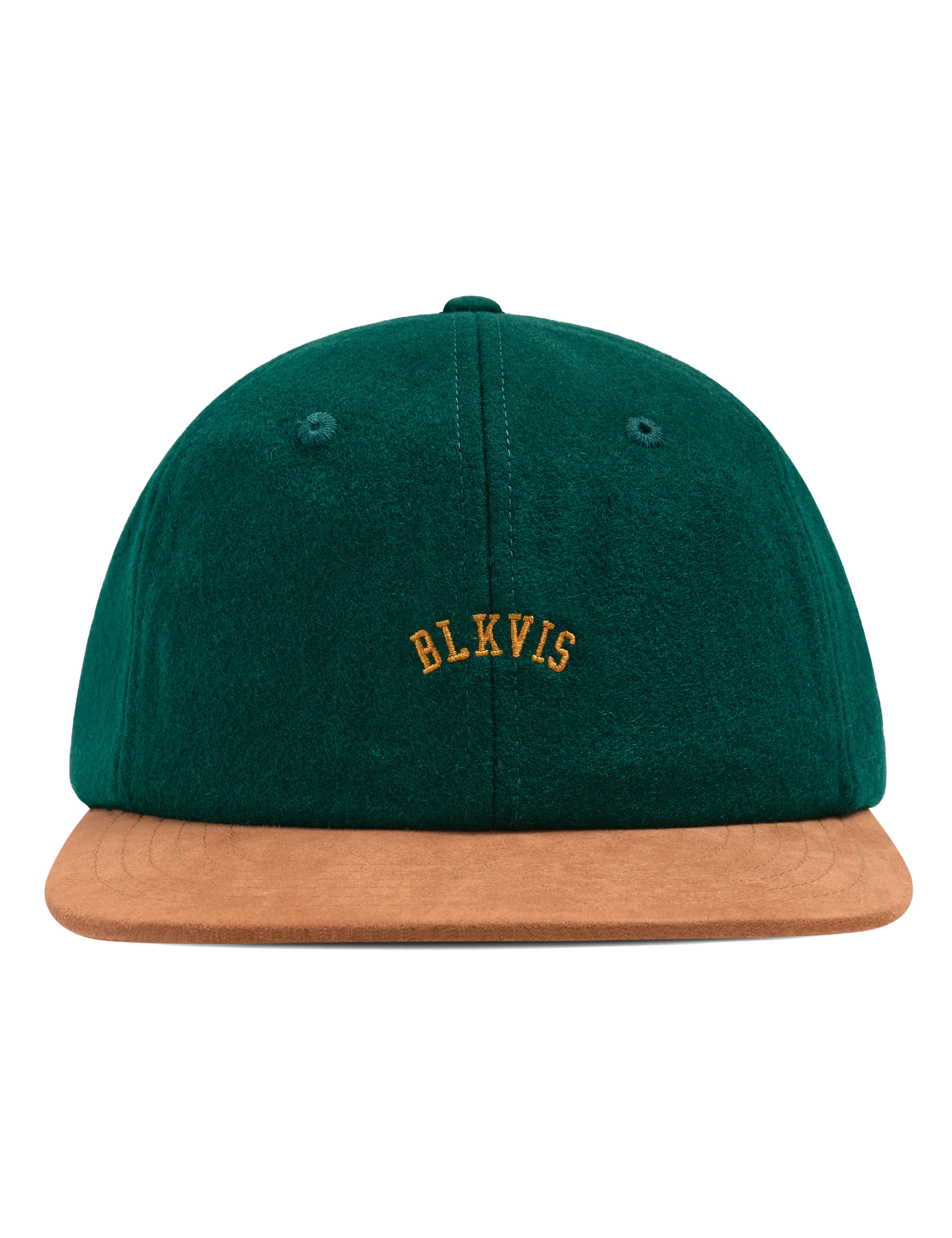 SUEDE LEATHER STRAPBACK CAP - HUNTER GREEN