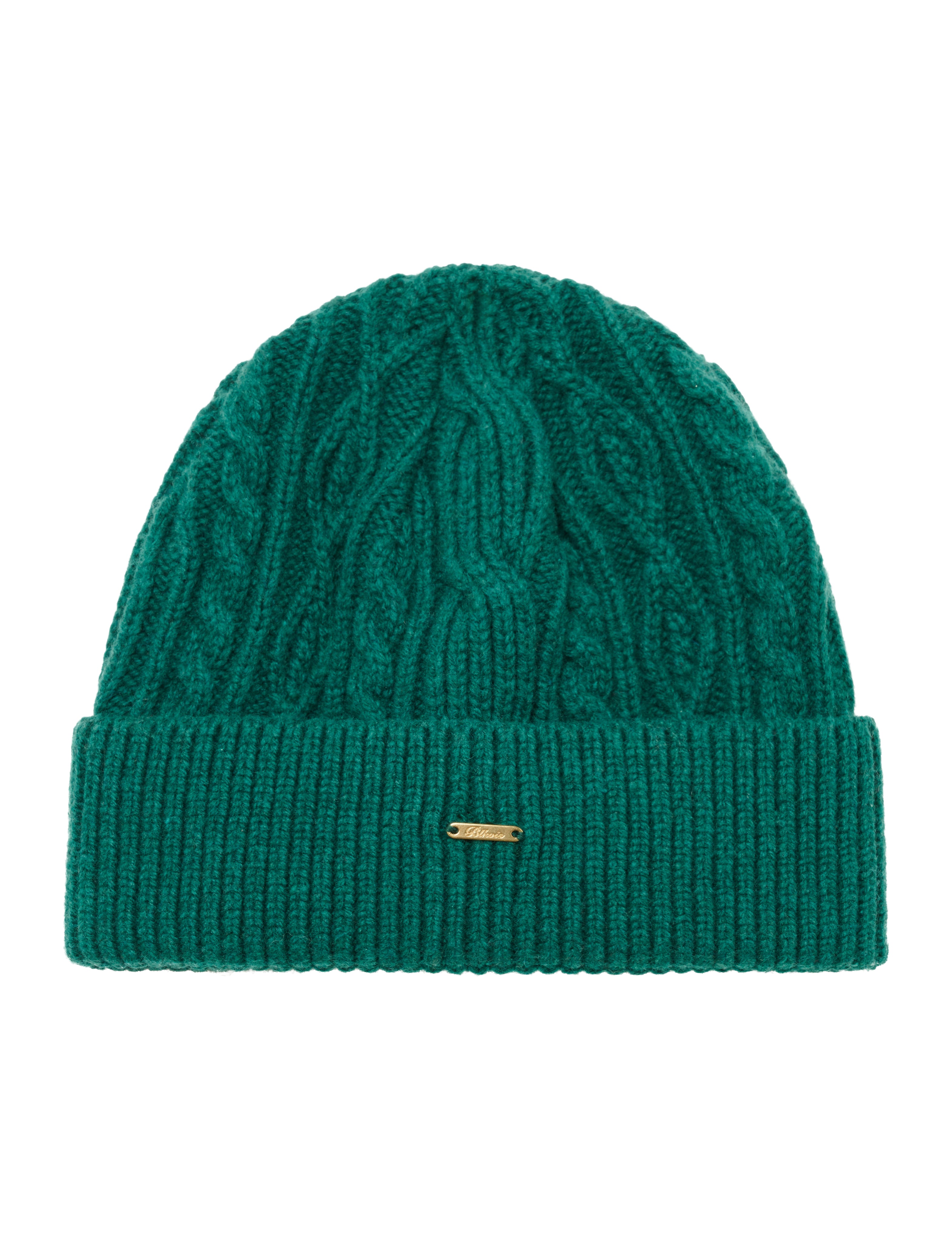 BLKVIS CABLE KNITTED BEANIE - HUNTER GREEN