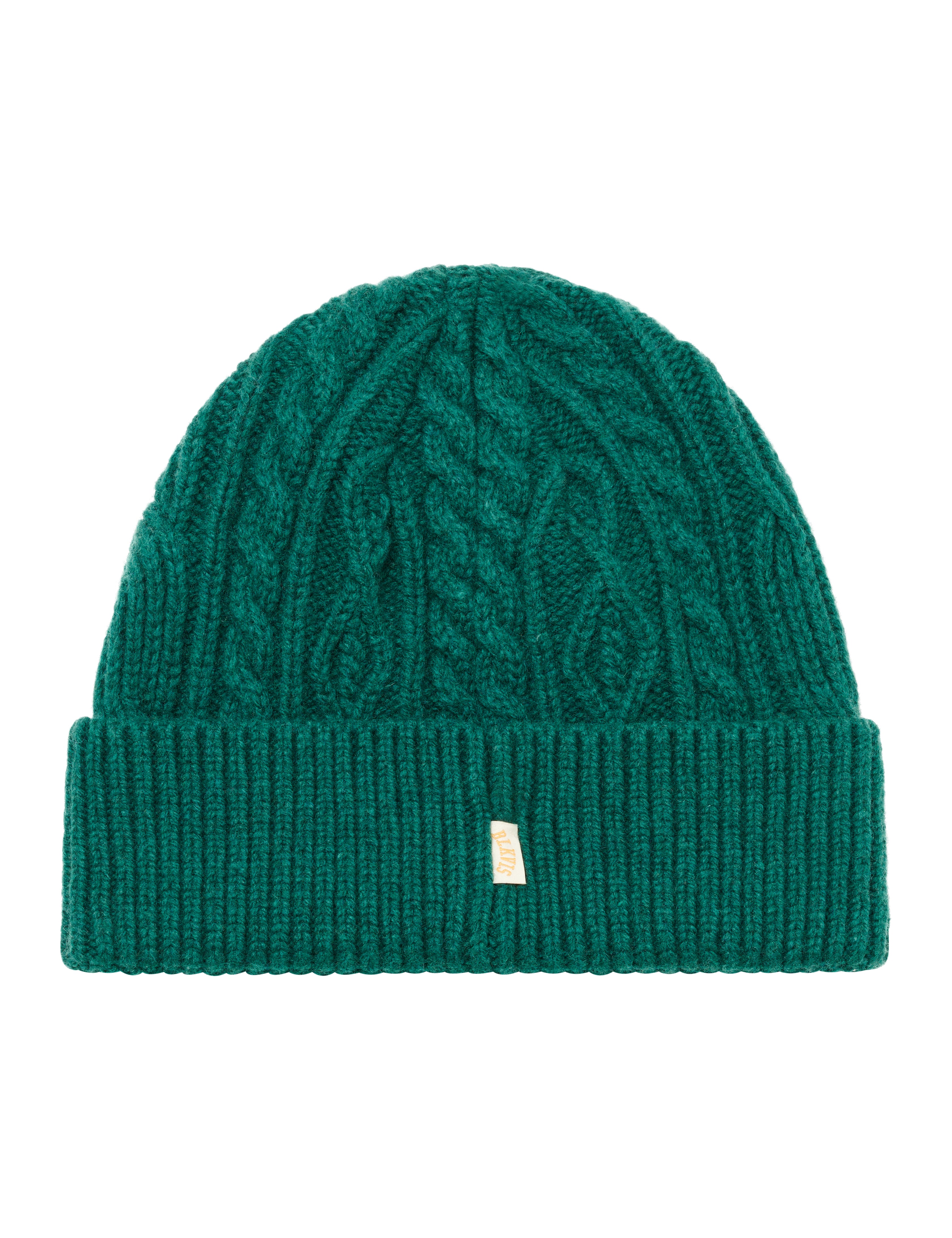 BLKVIS CABLE KNITTED BEANIE - HUNTER GREEN