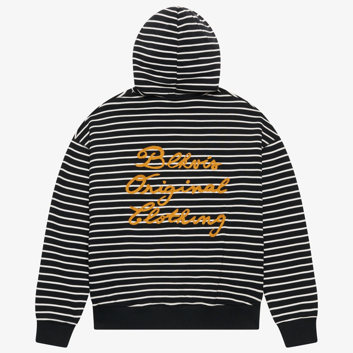 BLKVIS VASO STRIPED ZIP HOODY - BLACK