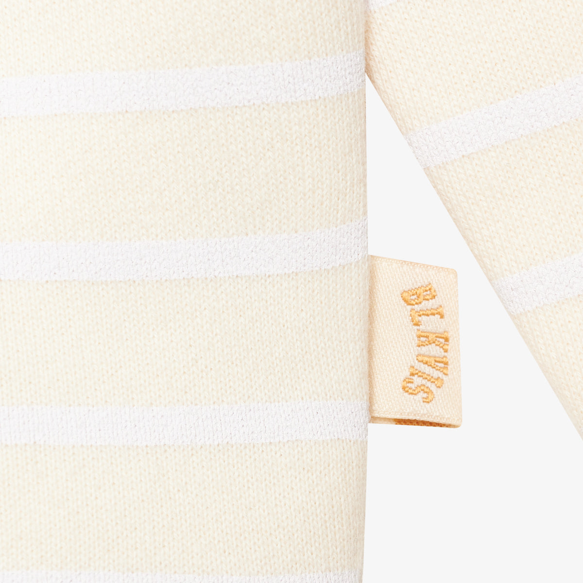 BLKVIS VASO STRIPED ZIP HOODY - ANTIQUE WHITE