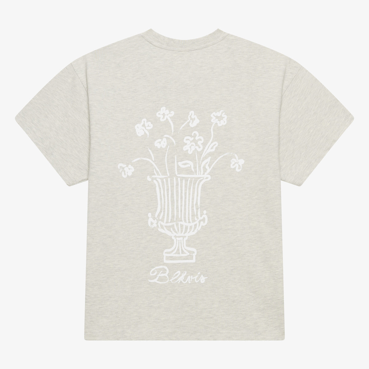 BLKVIS VASO TEE - LIGHT GREY HEATHER