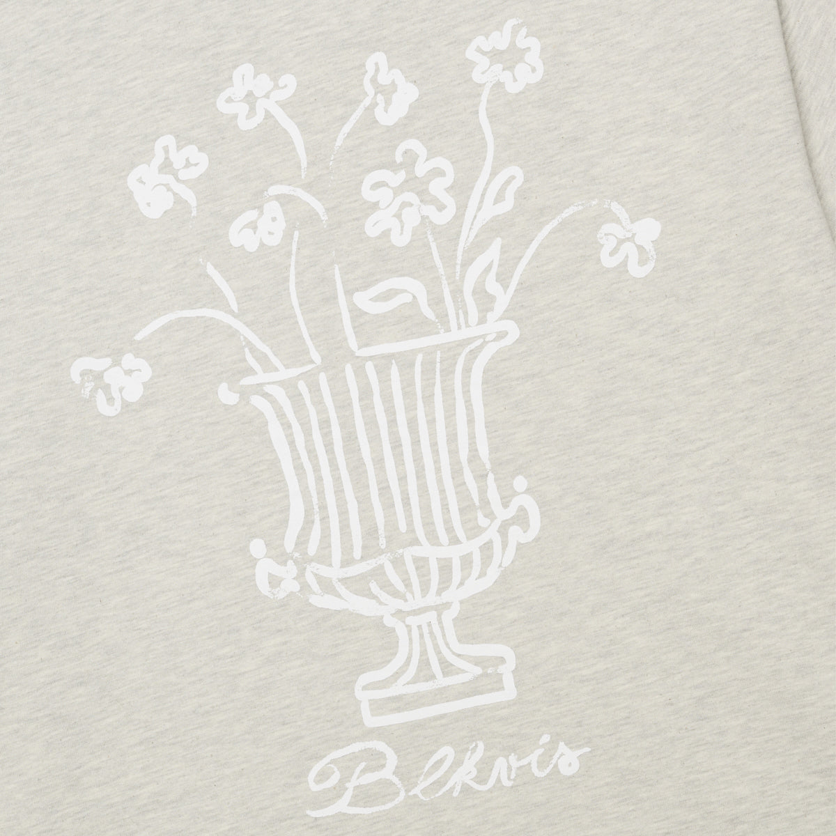 BLKVIS VASO TEE - LIGHT GREY HEATHER