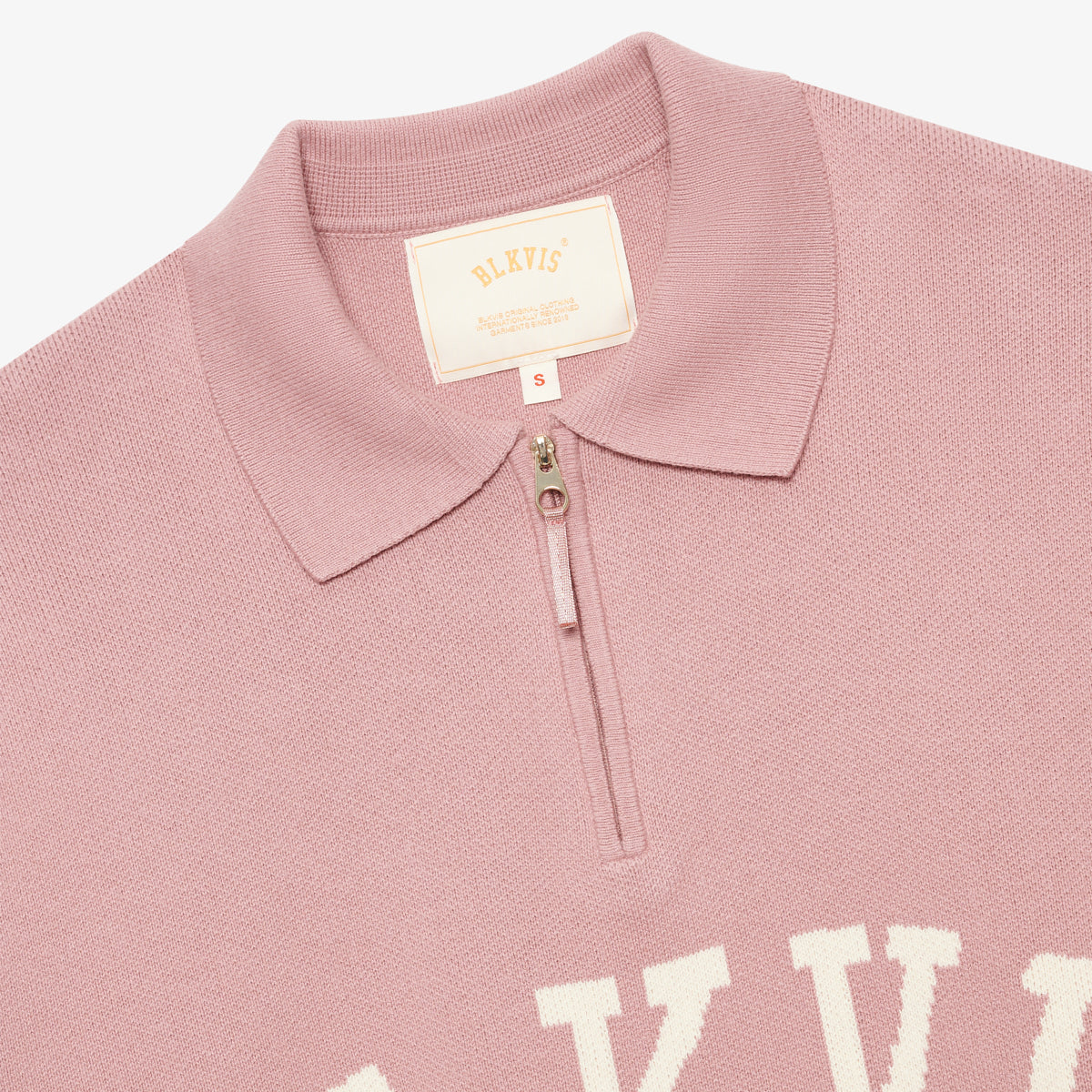 BLKVIS LOGO KNIT POLO SWEATER - LILAS