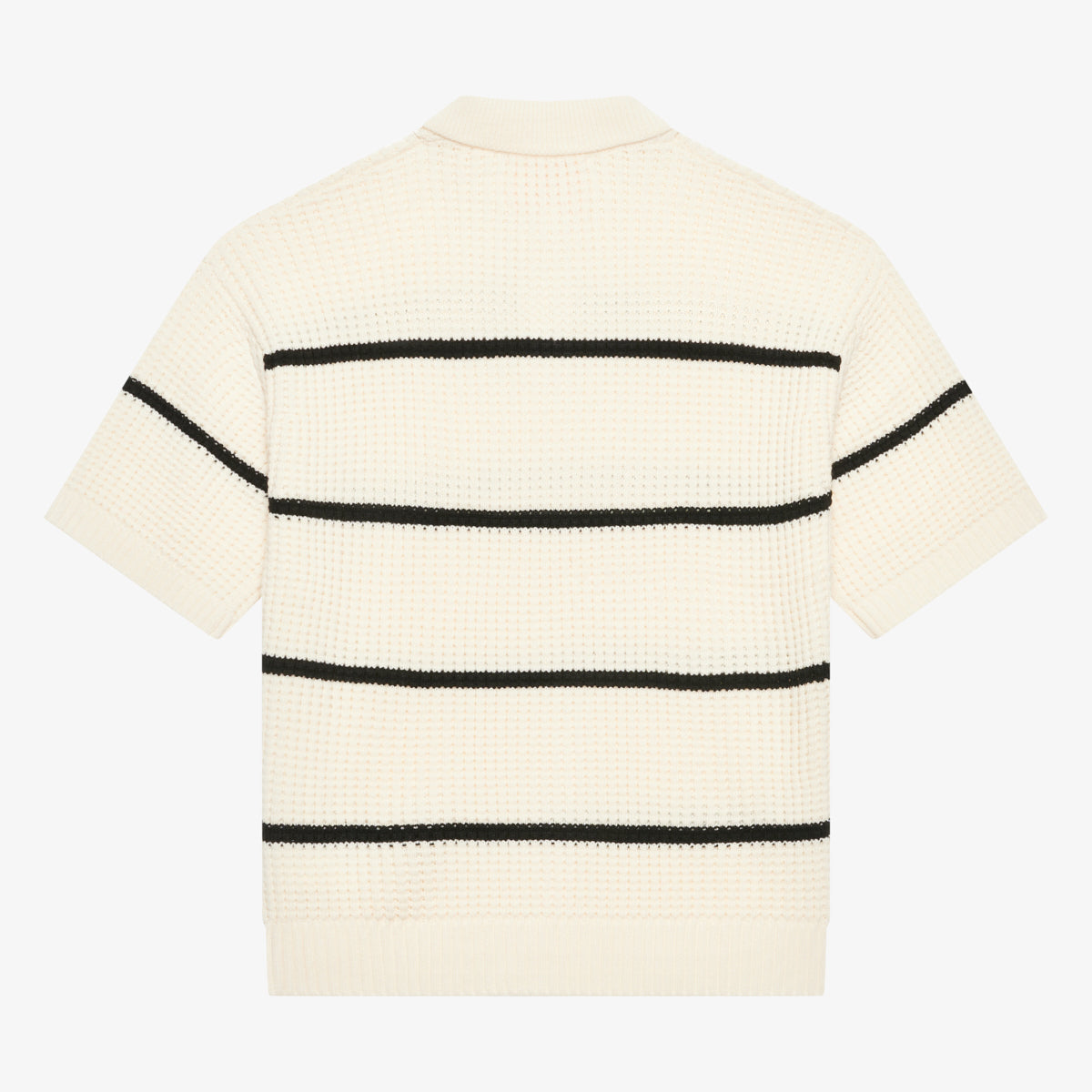 BLKVIS WAFFLE KNIT POLO - ANTIQUE WHITE