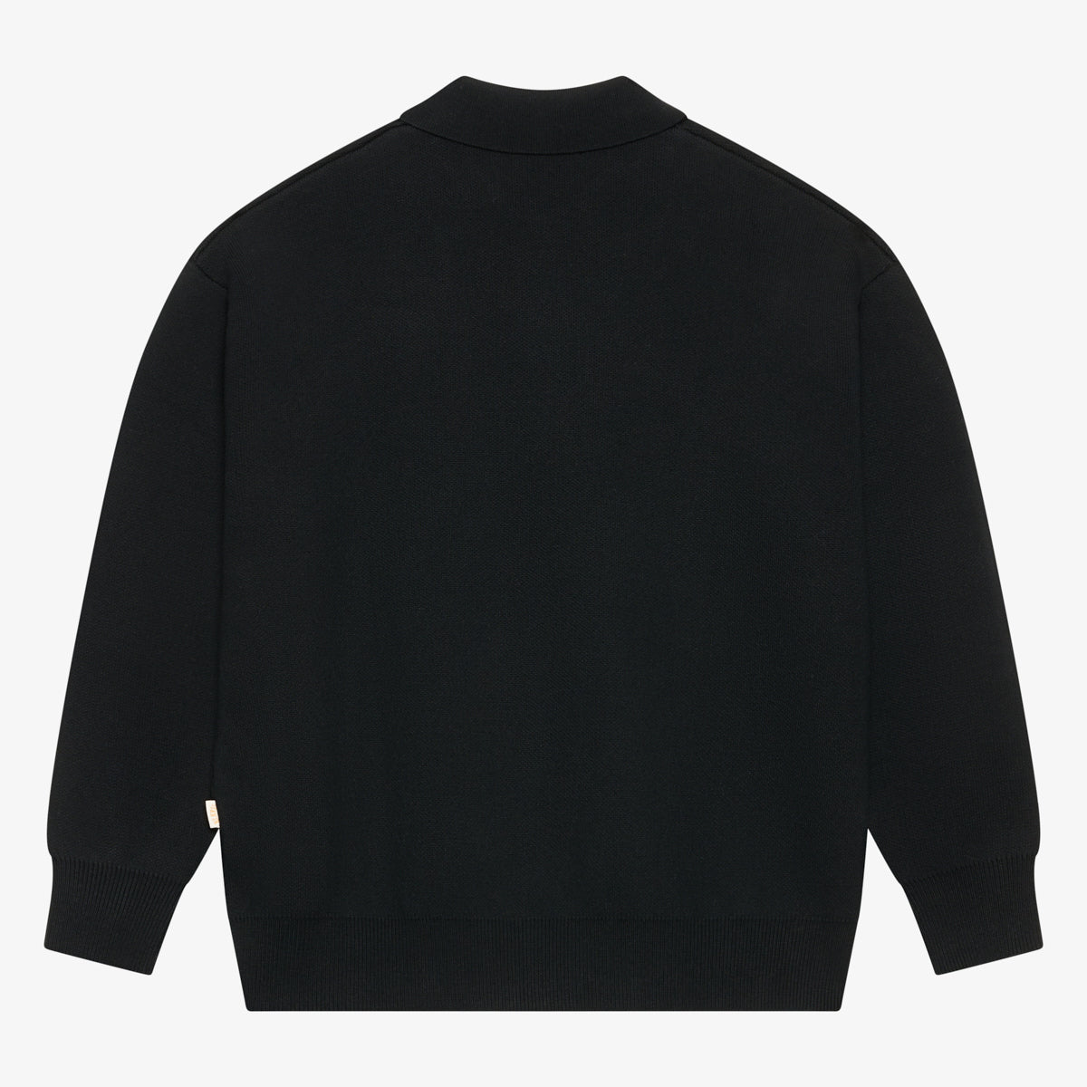 BLKVIS LOGO KNIT POLO SWEATER - BLACK