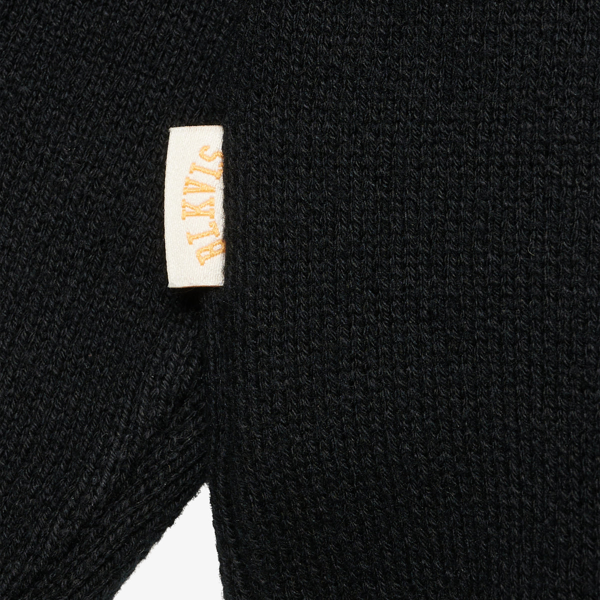 BLKVIS LOGO KNIT POLO SWEATER - BLACK