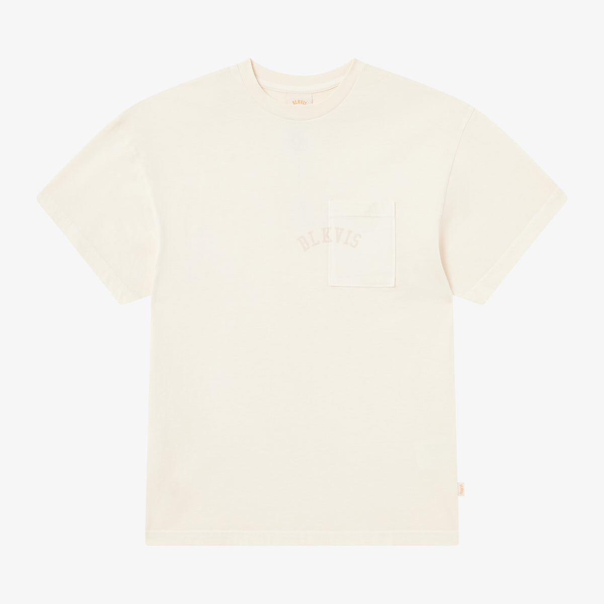BLKVIS LOGO POCKET TEE - ANTIQUE WHITE