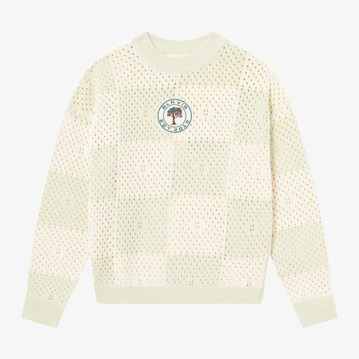 BLKVIS SOURCE CROCHET CREWNECK - MEADOW MIST