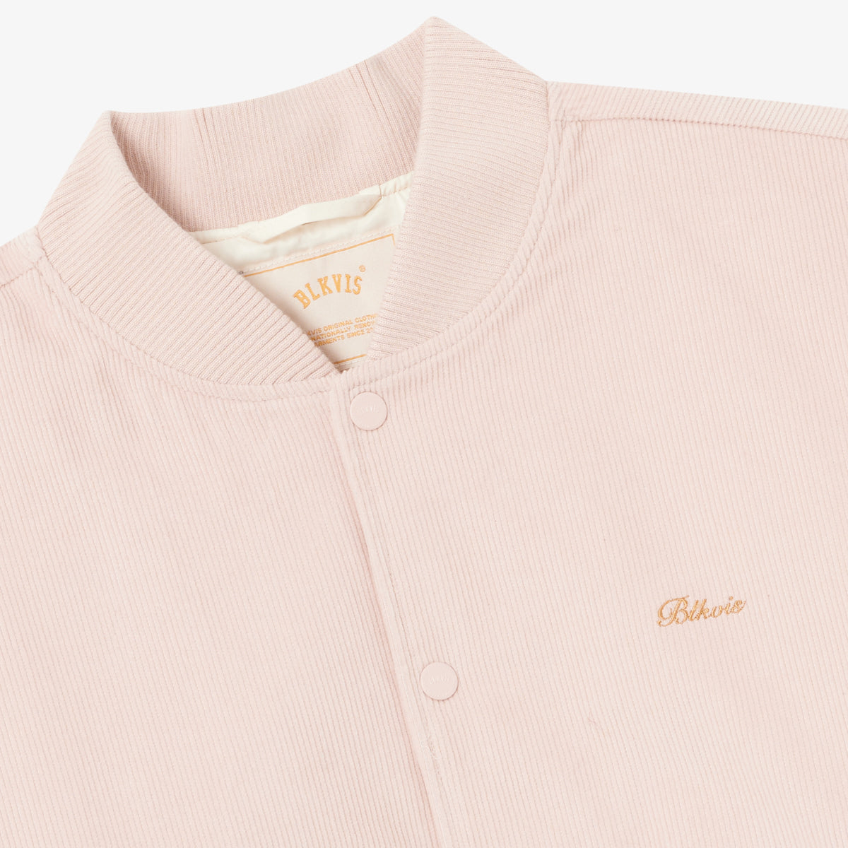 BLKVIS SCRIPT CORDUROY VARSITY JACKET - SEPIA ROSE