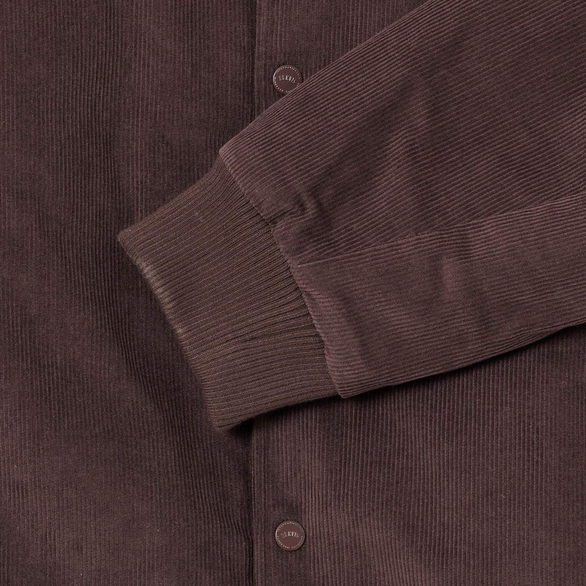 BLKVIS SCRIPT CORDUROY VARSITY JACKET - RAISIN