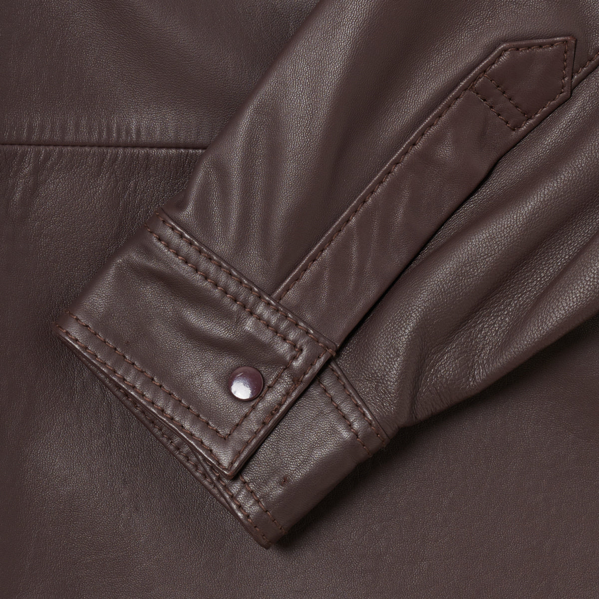 BLKVIS SCRIPT LEATHER SHIRT - RAISIN
